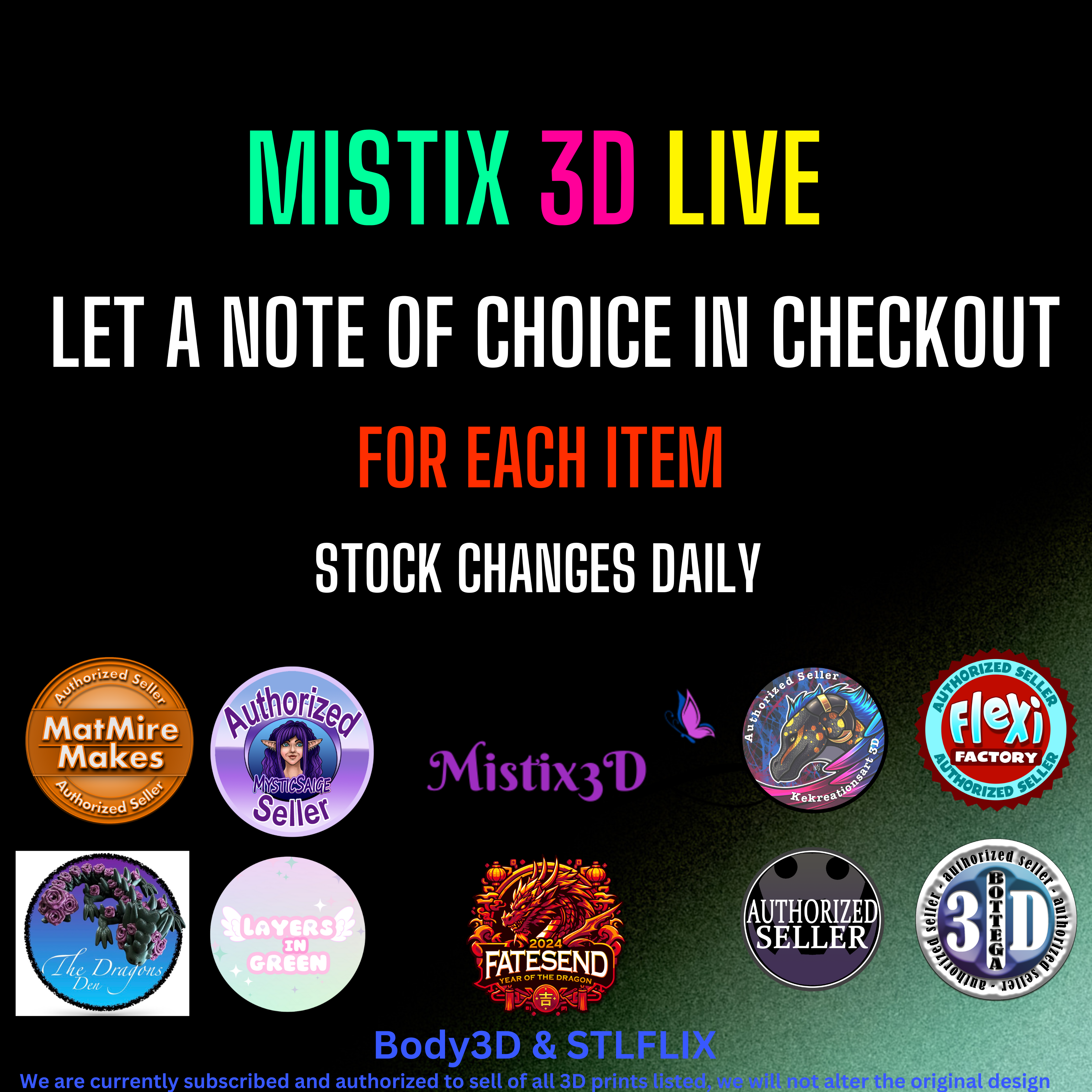 3D Printed Live Shopping Pick