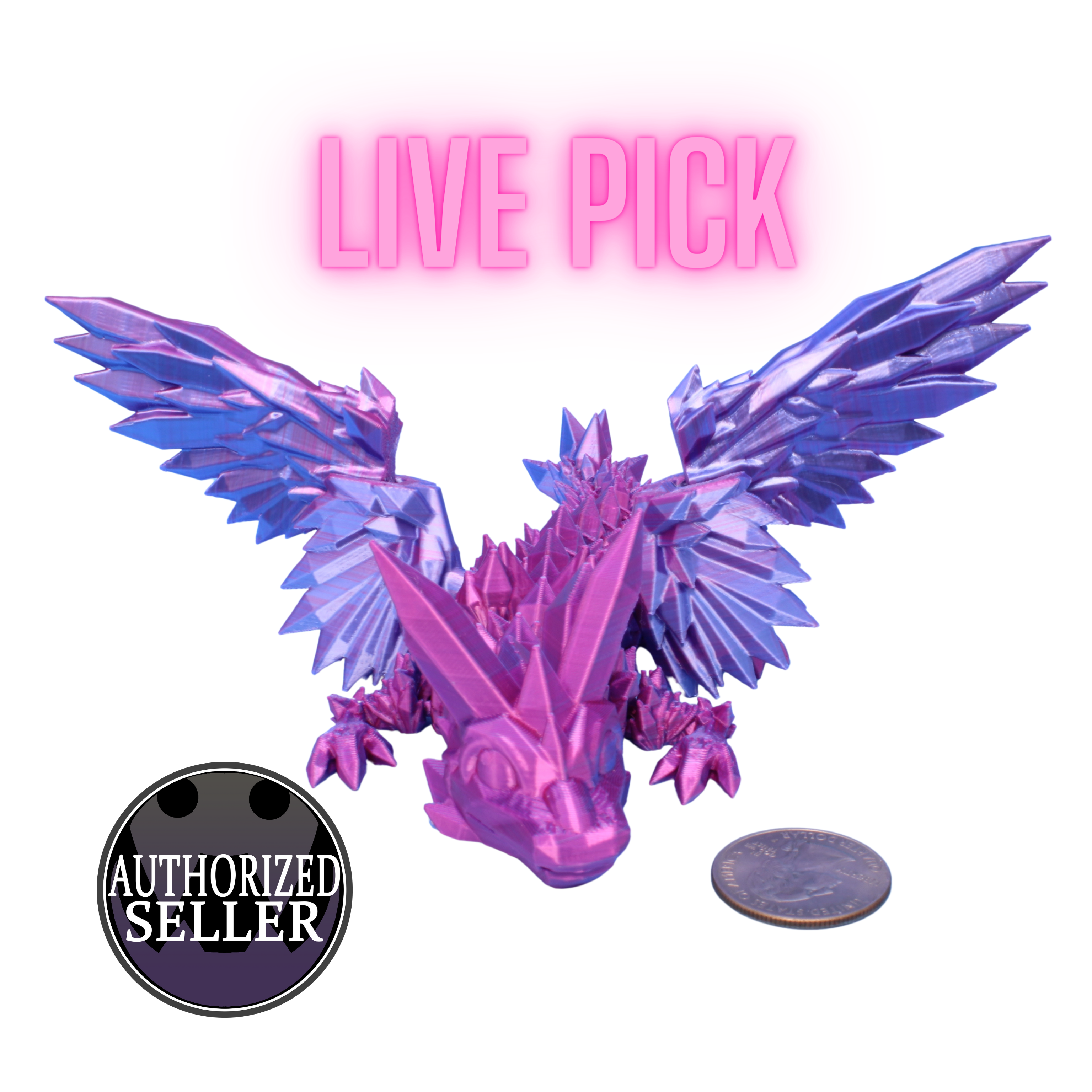 LIVE / Surprise Baby Crystal Wing Dragon | 3D Printed Figurine