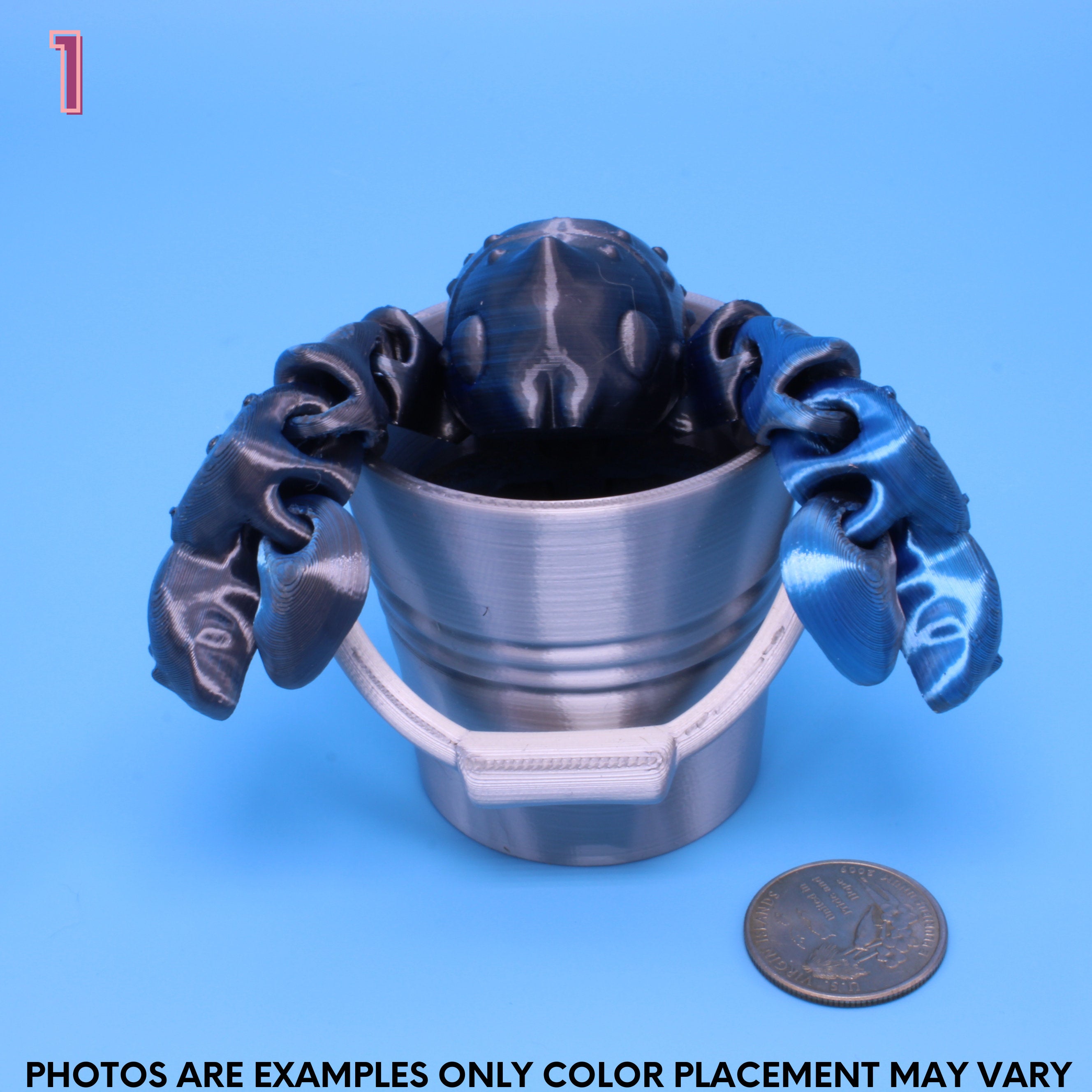 Lobster Black & Blue - 3D Printed | Layers In Green Authorized Seller