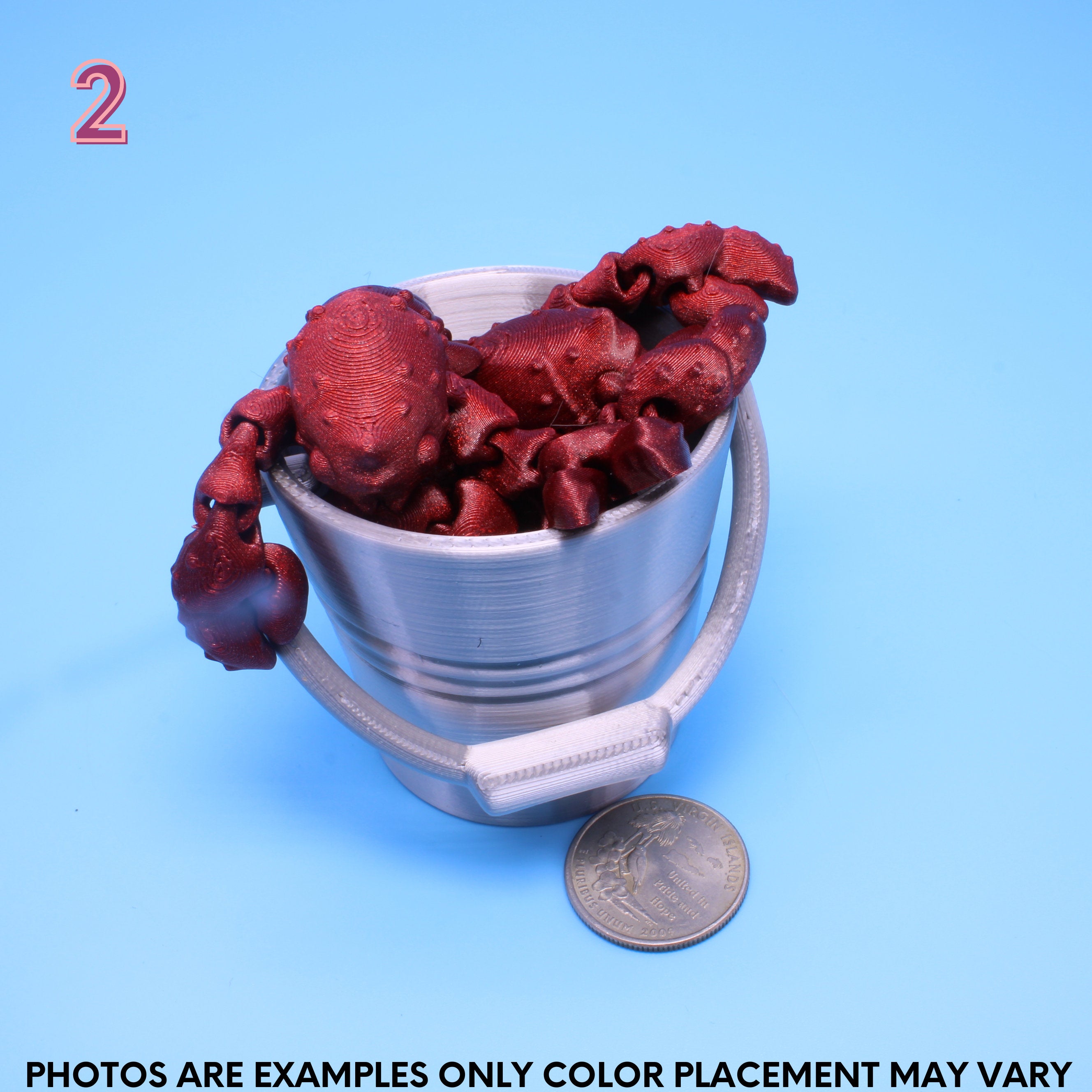 Lobster Red - 3D Printed | Layers In Green Authorized Seller