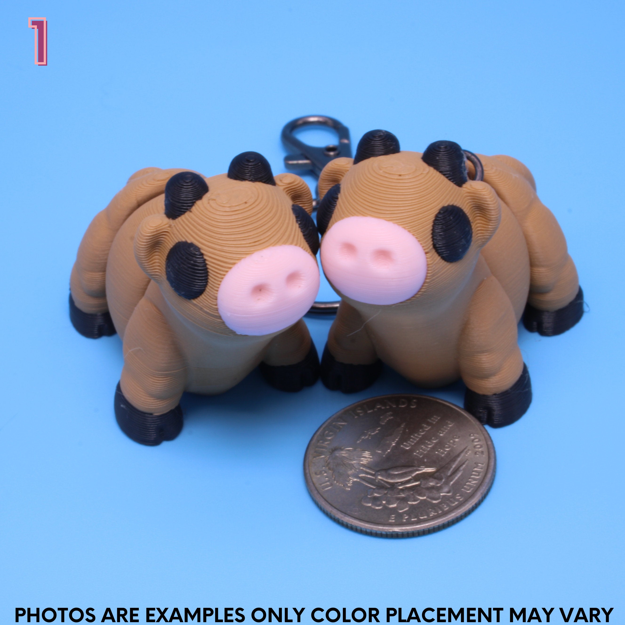 Brown Cow | 3D Printed - Authorized seller of Zou 3D