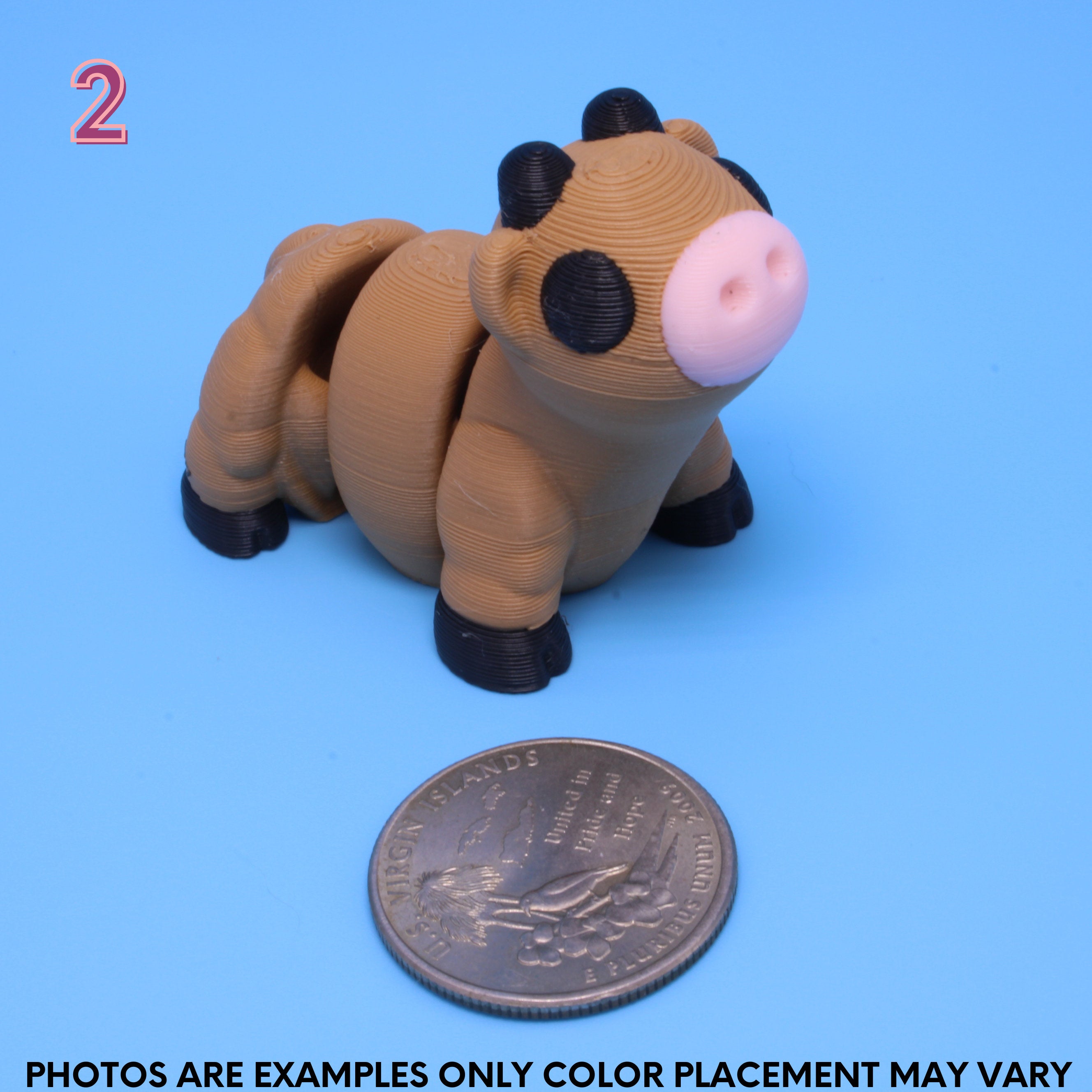 Brown Cow | 3D Printed - Authorized seller of Zou 3D