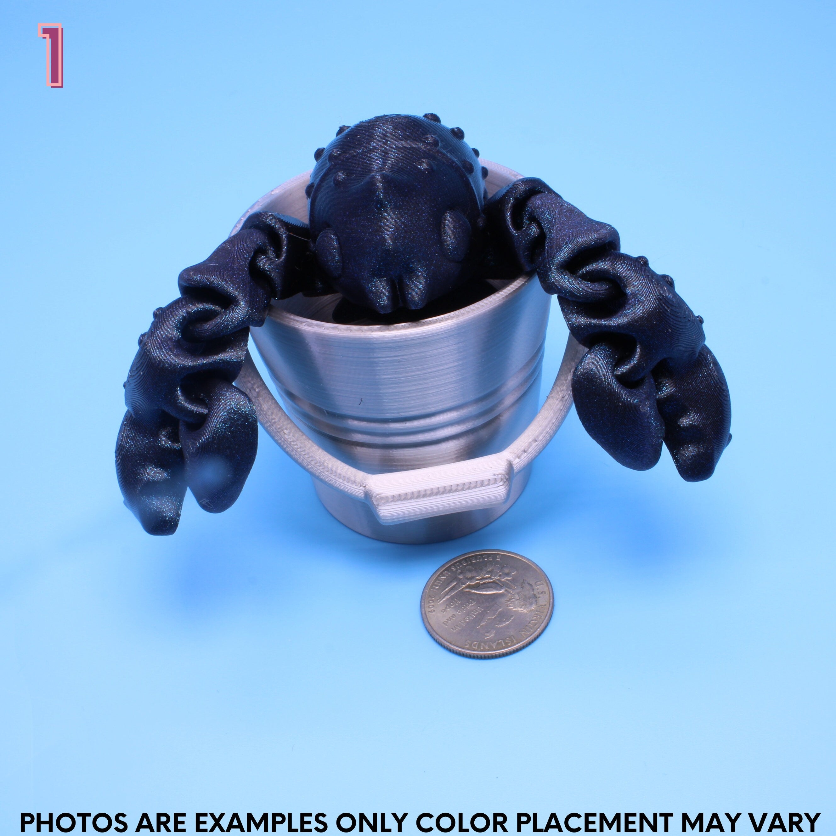 Lobster Burnt Titanium - 3D Printed | Layers In Green Authorized Seller