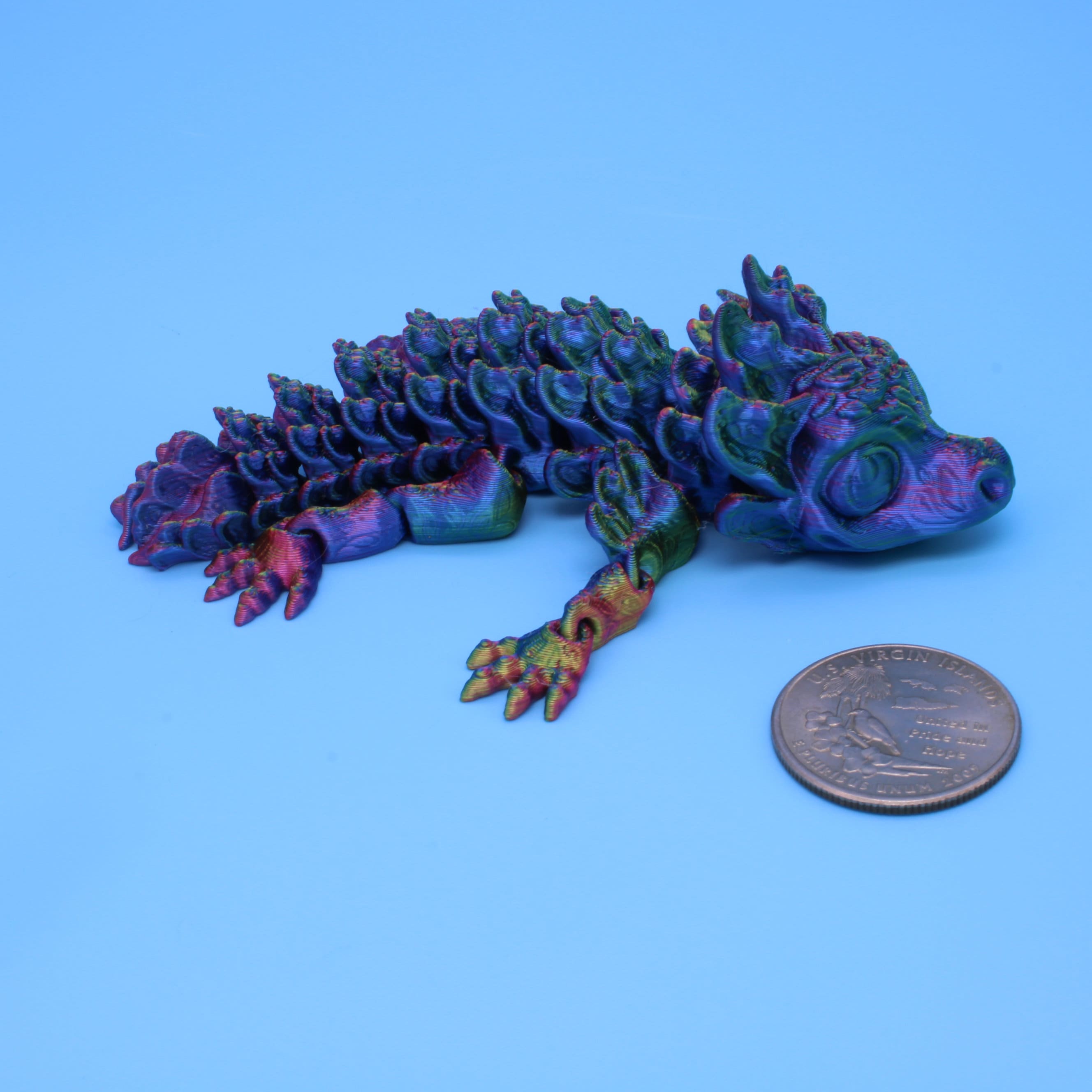 Articulated Shaman Tiny Dragon, Flexy | 3D Printed - Authorized Seller