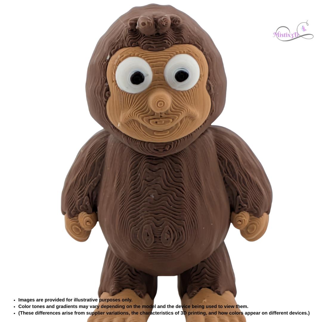Articulated Sasquatch Figure β 3D Printed Desk Toy, Display Item Authorized Seller of Inplace