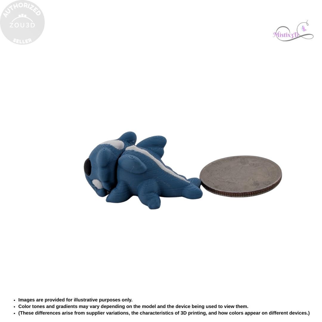 Mini Baby Water Dragon | 3D Printed | Authorized Seller Zou