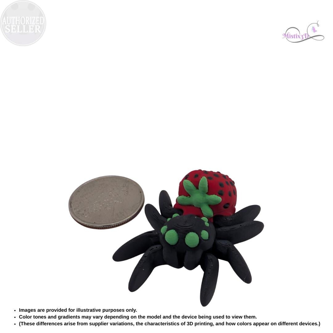 Strawberry Spider Articulated Fidget
