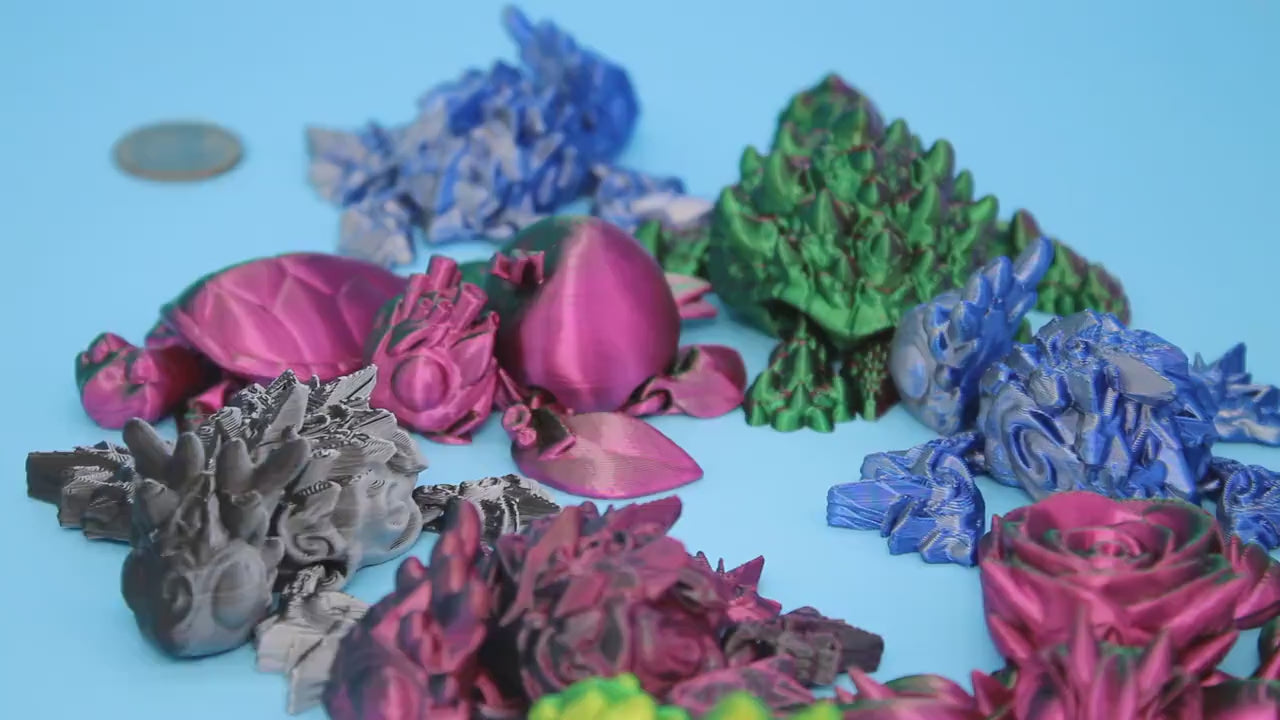 Miniature Turtle, multiple styles - 3D printed