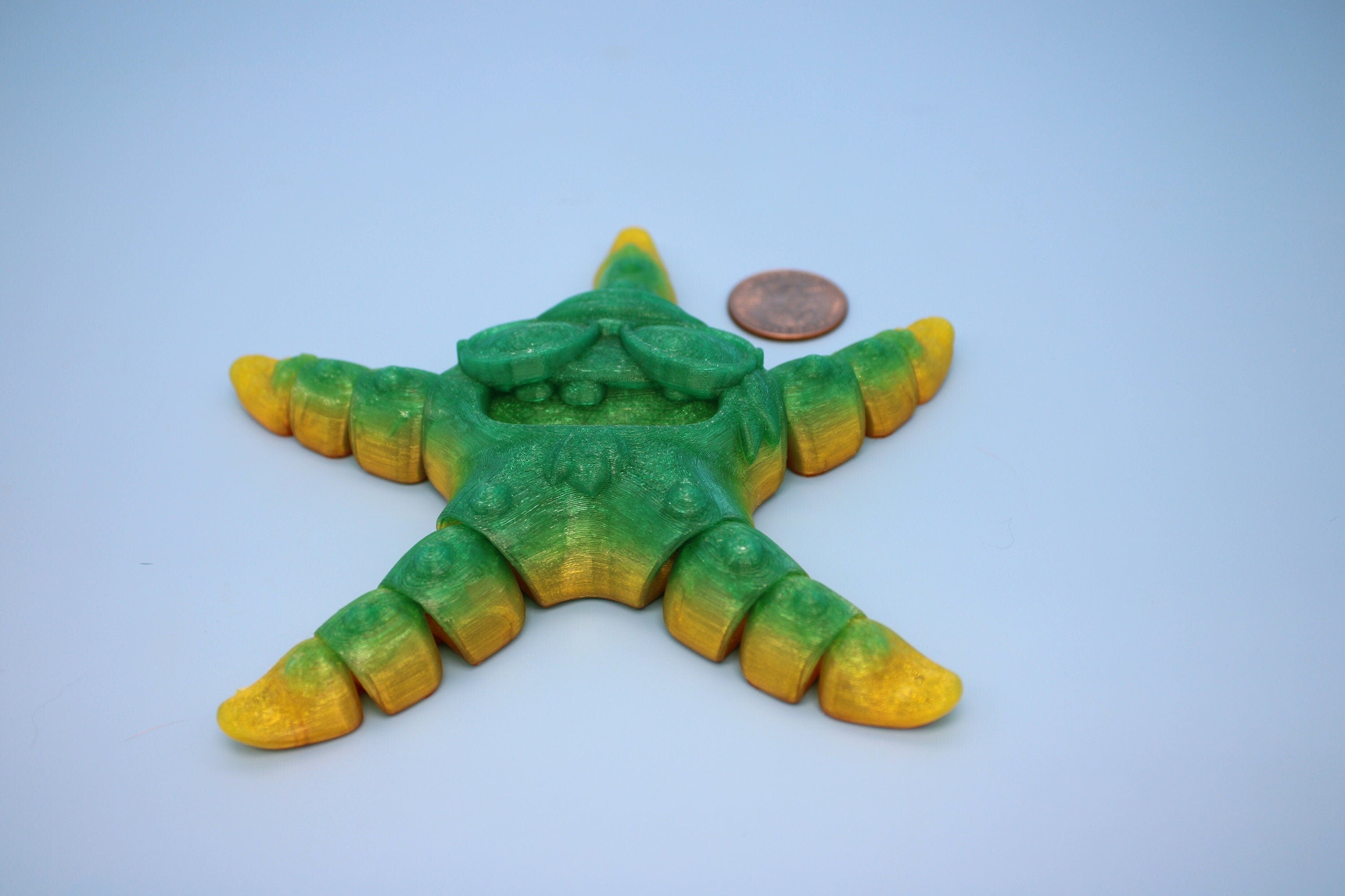 Flexible Rainbow Rock Starfish | Cute Flexi Toy | Articulating Starfish | 3D printed Unique Fidget | Desk Buddy | 13 in.