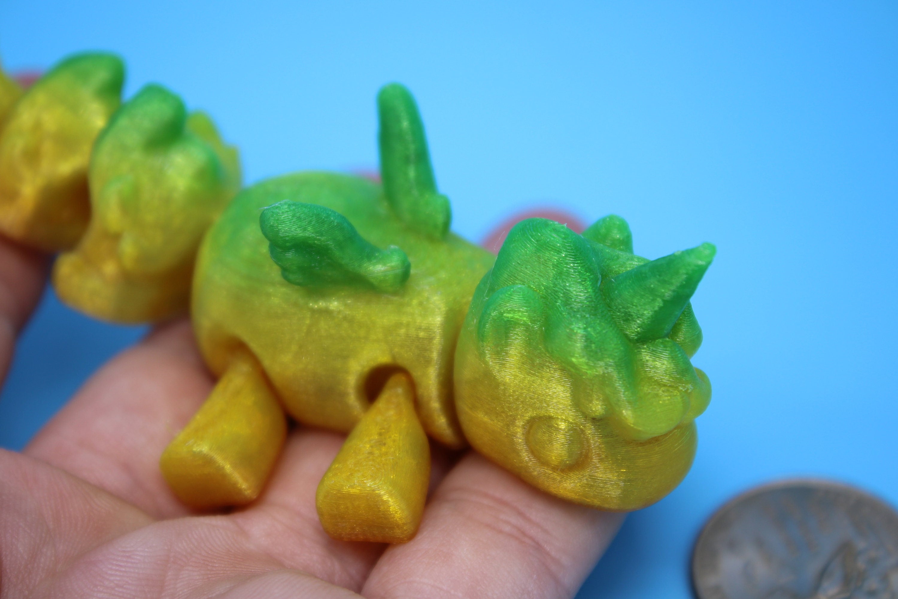 Unicorn with Wings | Flexible (TPU) | 3D Printed | Miniature Cute Unicorn | Sensory Toy | Fidget Toy.