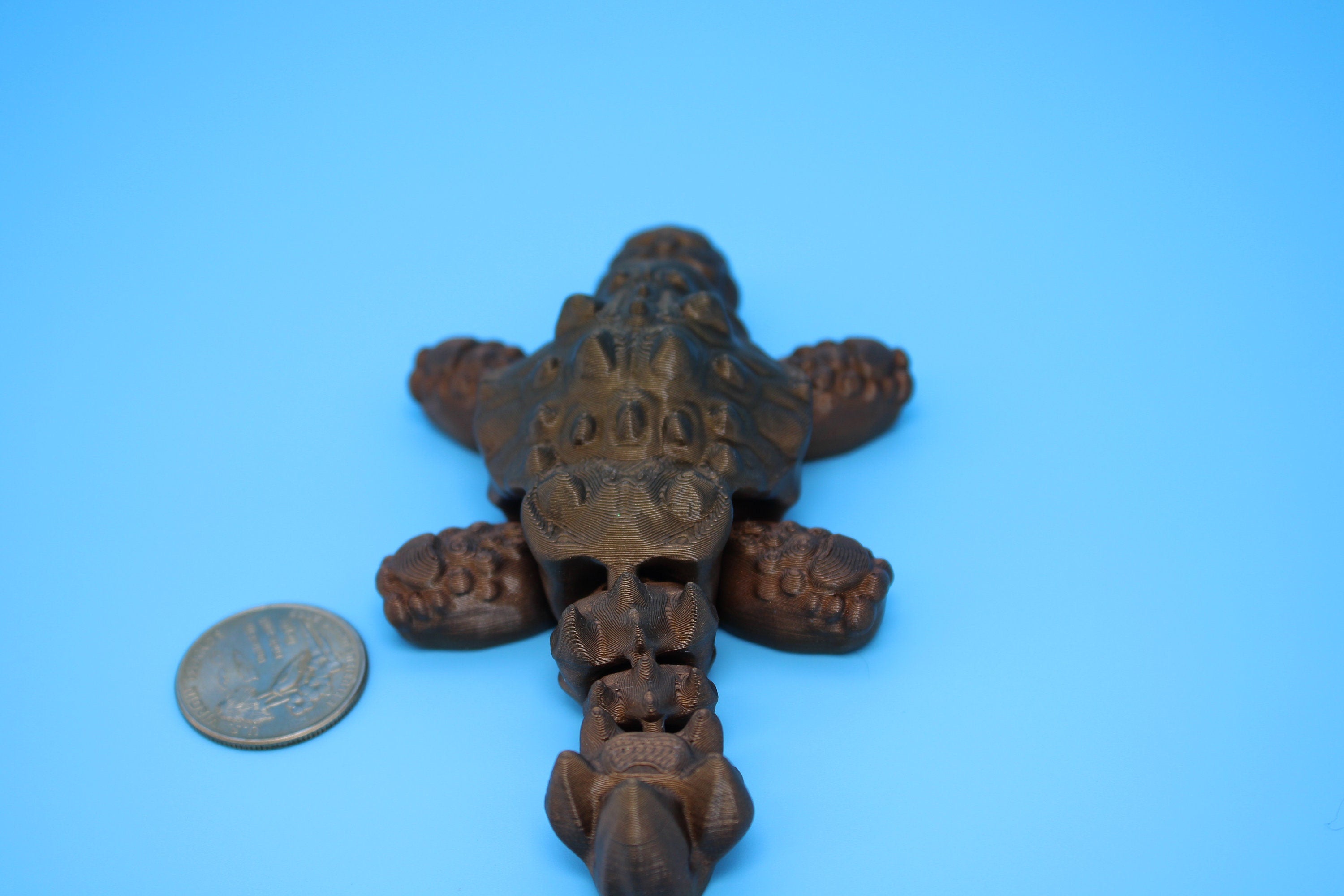 Dinosaur | 3D Printed Cute Anky | Sensory Toy | Fidget Toy | Articulating Ankylosaurus 4.75 in.