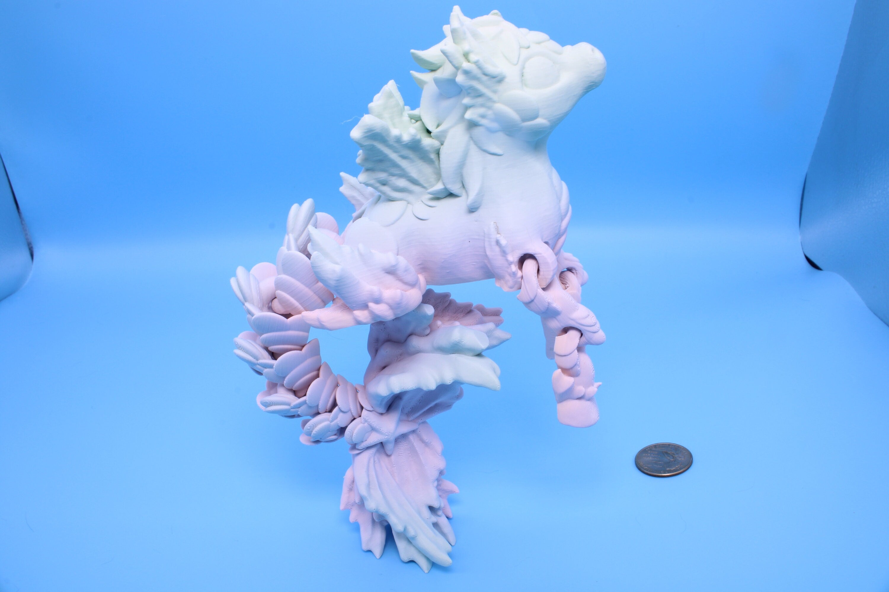 Sea Horse | Cute Hippocampus | 9.5 in. | 3D Printed | Sea Horse Fidget Toy.