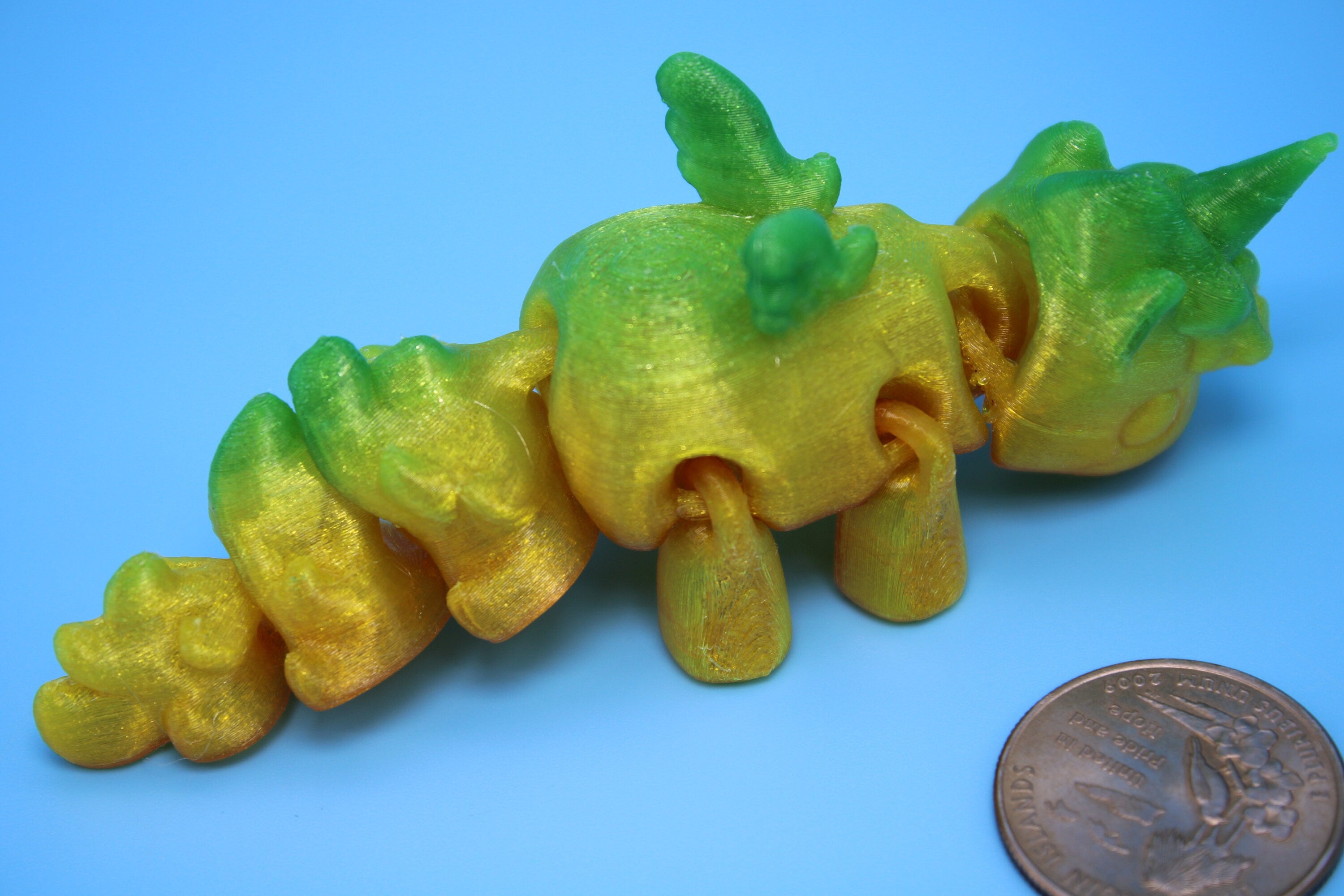 Unicorn with Wings | Flexible (TPU) | 3D Printed | Miniature Cute Unicorn | Sensory Toy | Fidget Toy.