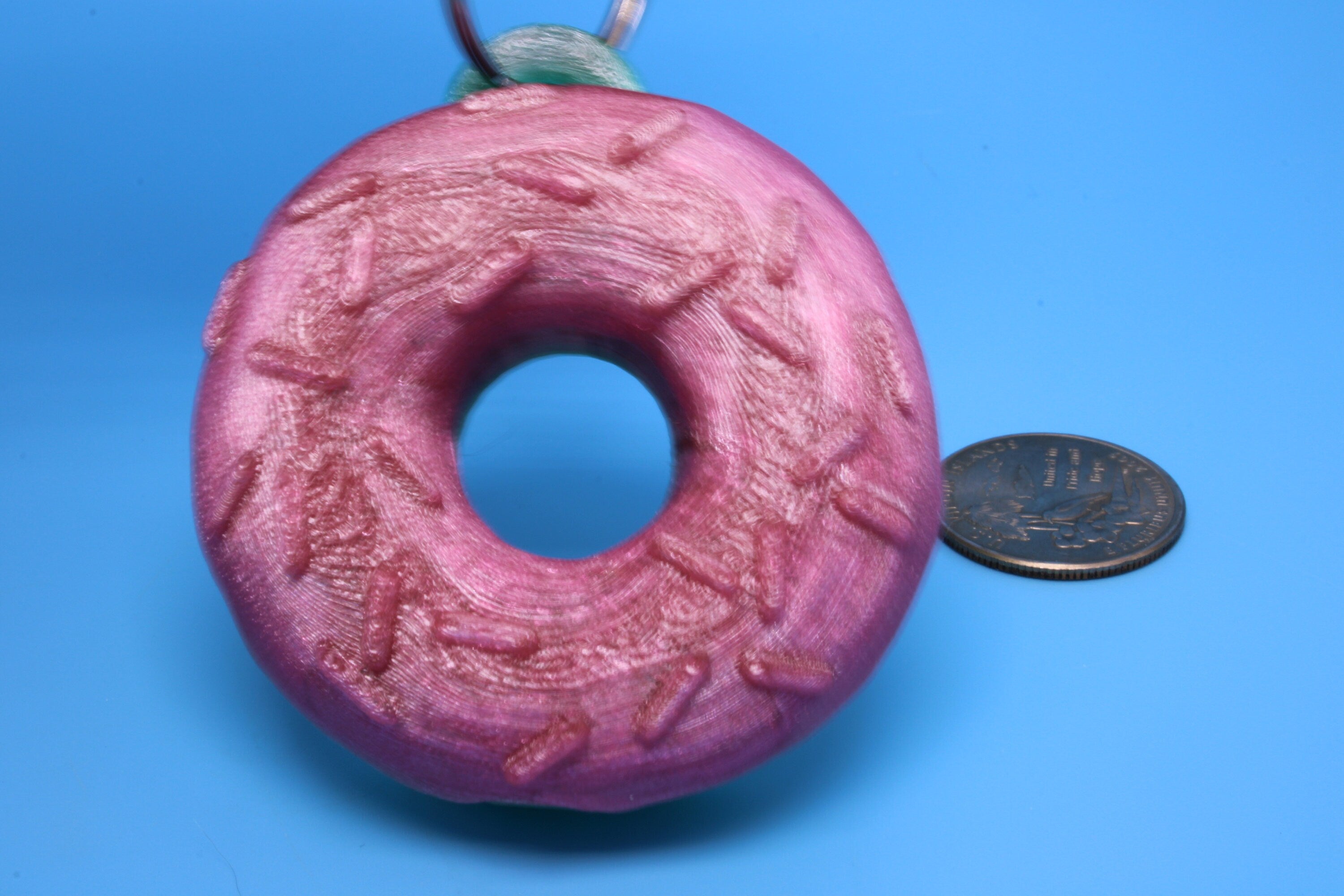 Doughnut Keychain | 3D Printed TPU | Squeezable.