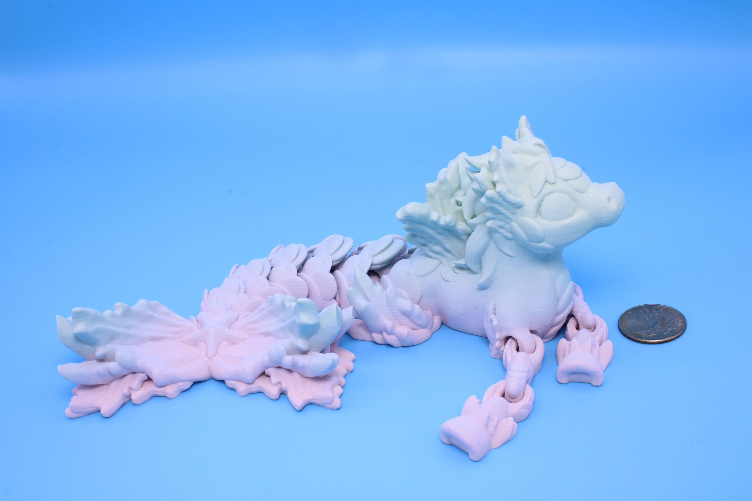 Sea Horse | Cute Hippocampus | 9.5 in. | 3D Printed | Sea Horse Fidget Toy.