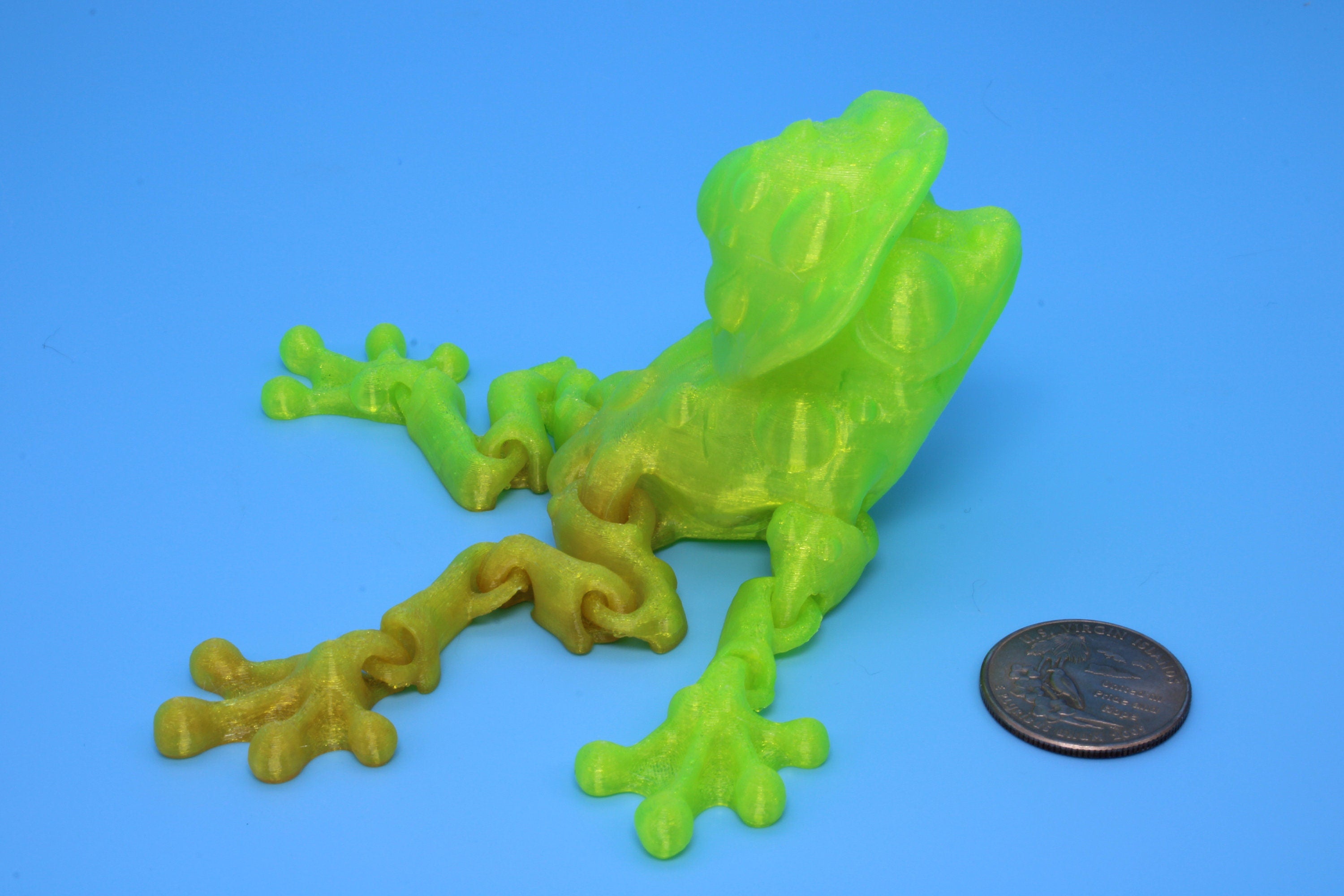 Mushroom Frog | 3D Printed - TPU | Friendly Frog | Fidget Toy | Articulating Frog.