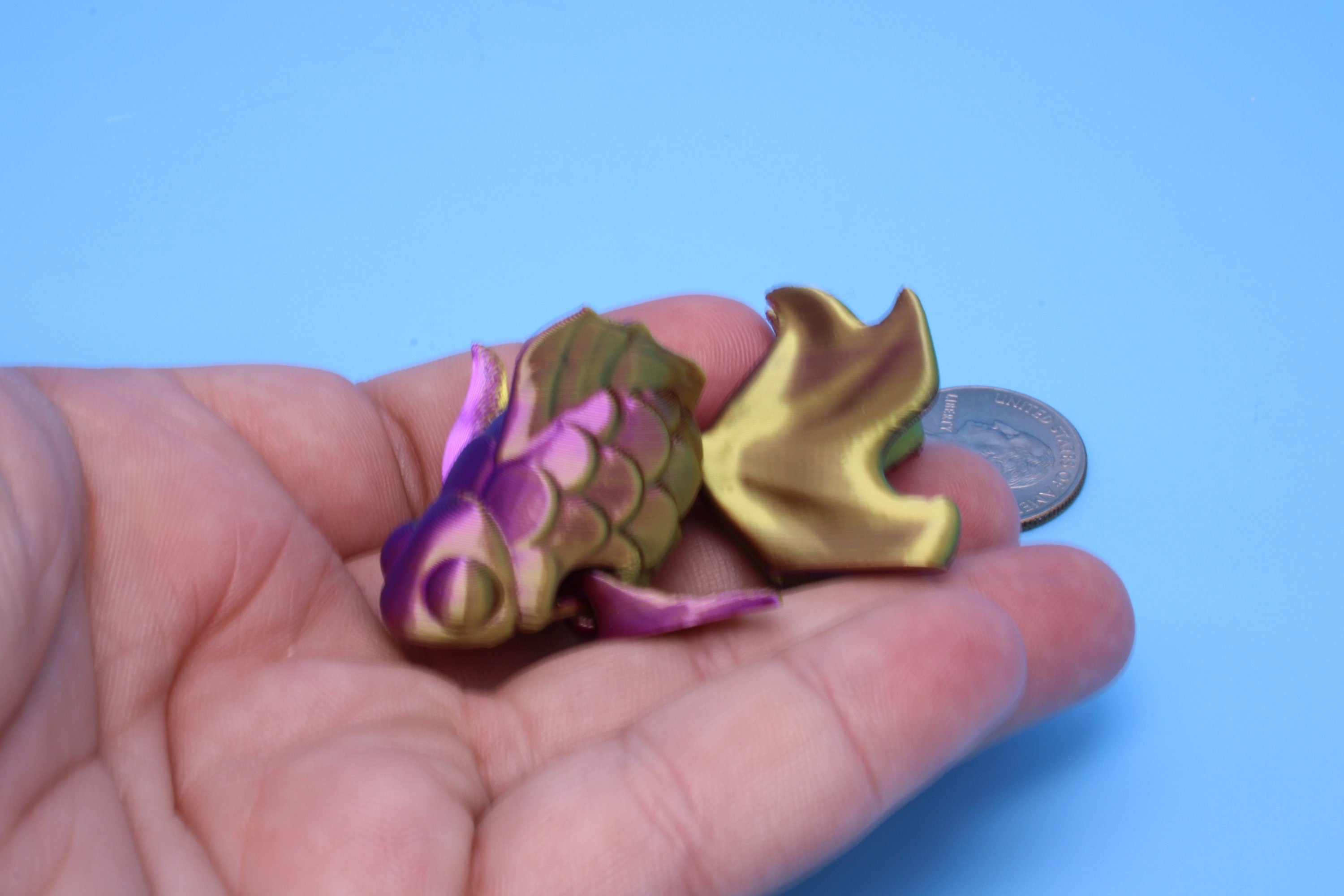 Miniature Fancy Gold Fish | 3D Printed