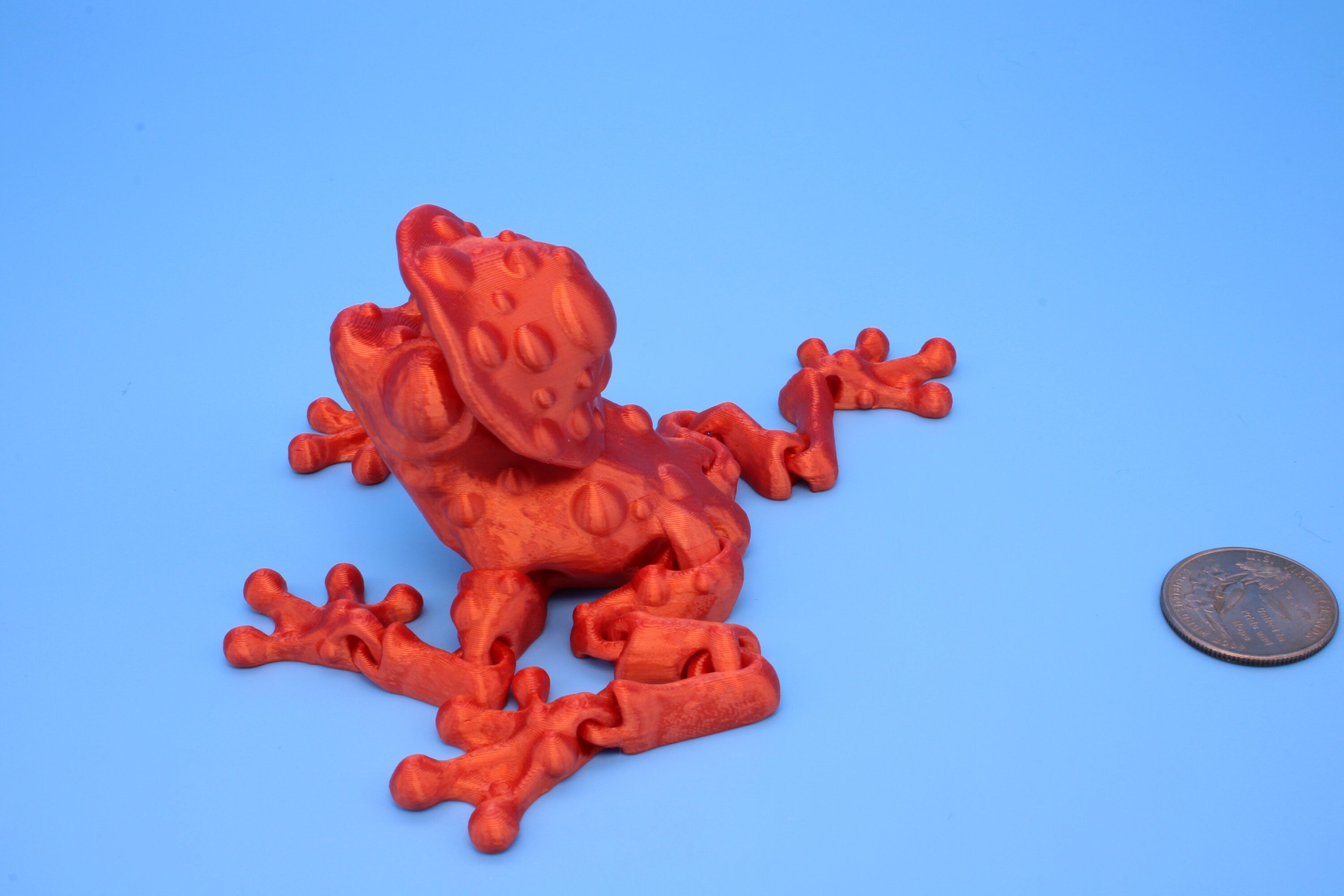 Mushroom Frog | 3D Printed | Friendly Frog | Fidget Toy | Articulating Frog.