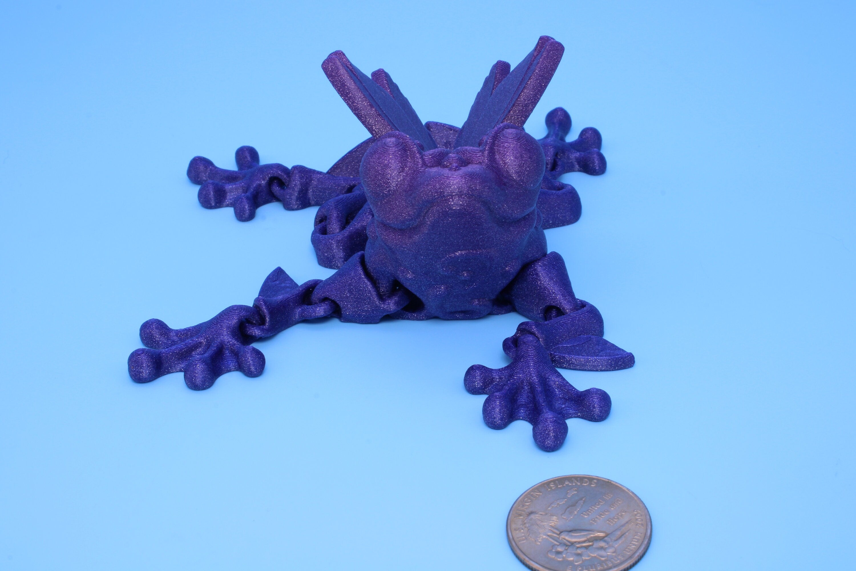 Butterfly Frog- 3D Printed | Flutter Frog | Articulating Frog.