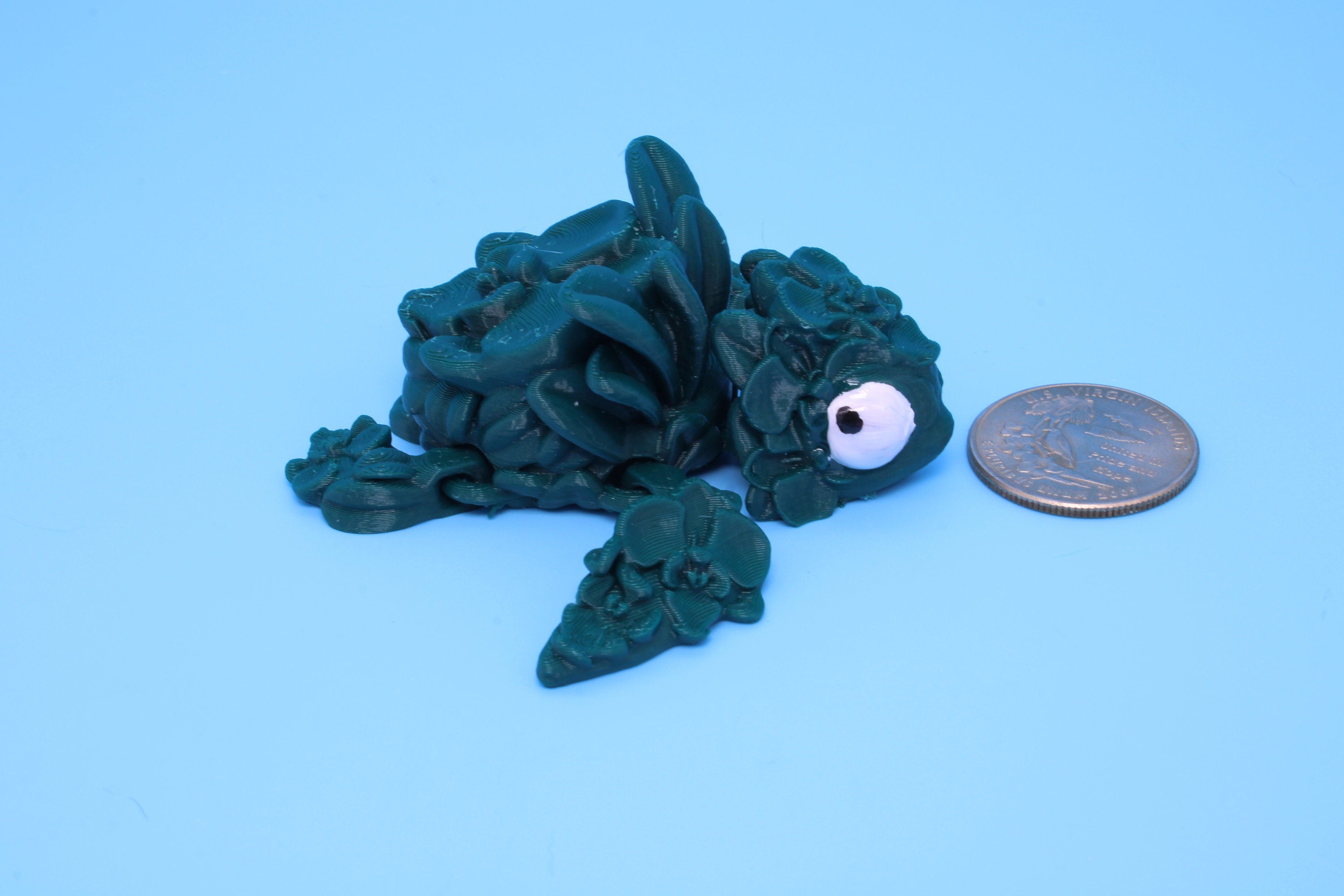 Miniature Turtle, 3D Printed Orchid Turtle