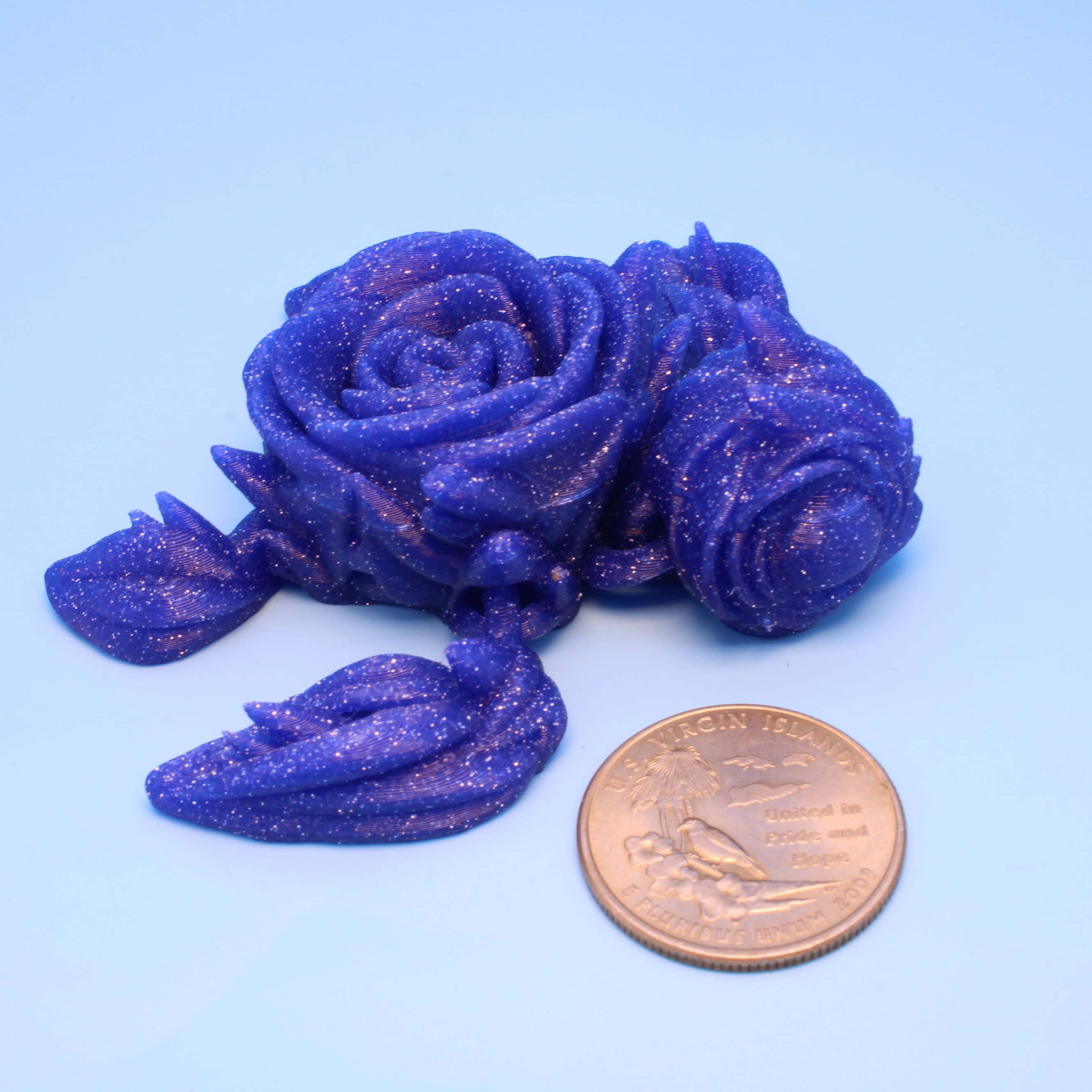 Rose Turtle- Roseurtle | 3D Printed | 3 in.