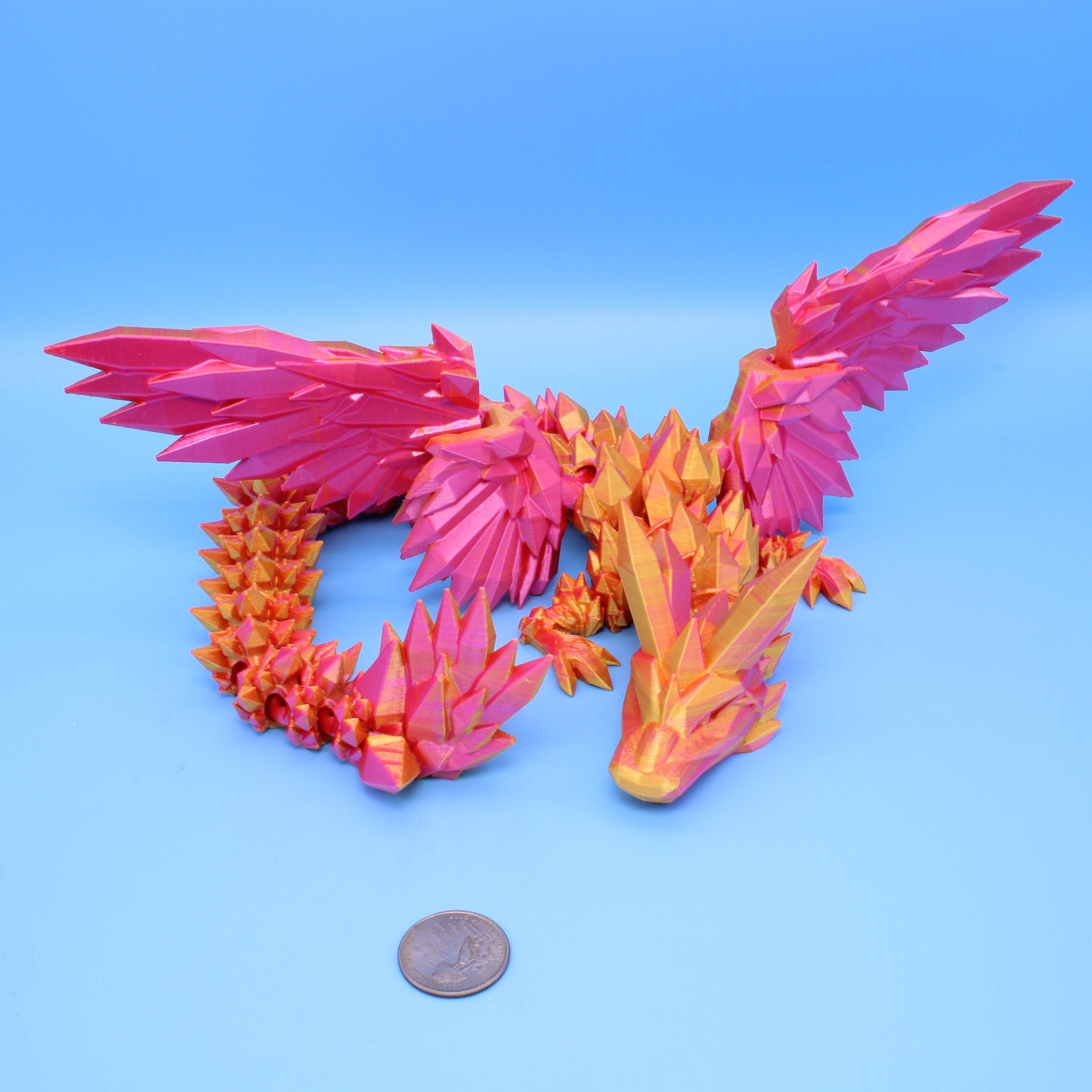 Crystal Wing Dragon | 3D printed | 18 in.