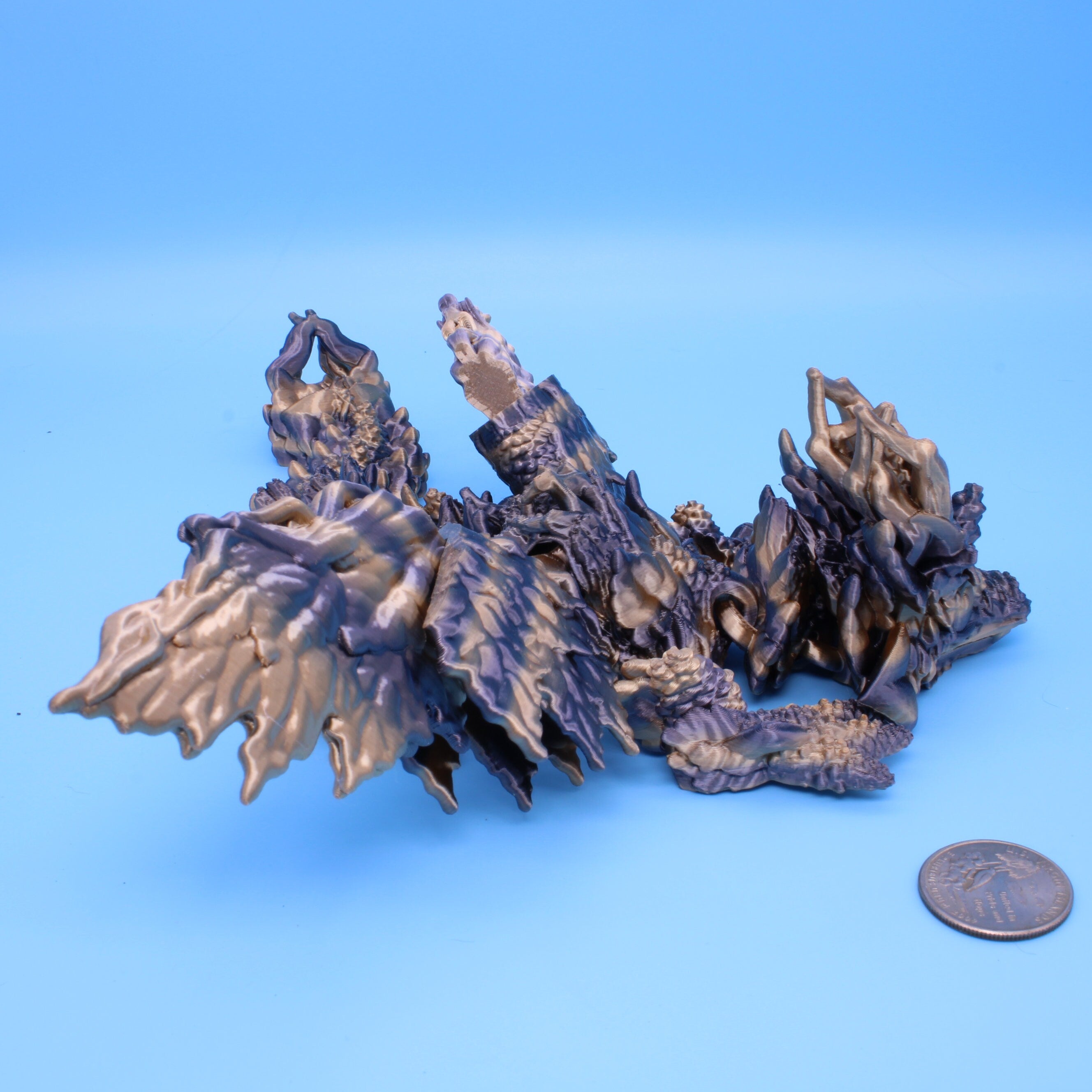 Baby Autumn Wing Dragon | 3D printed | 12 in.