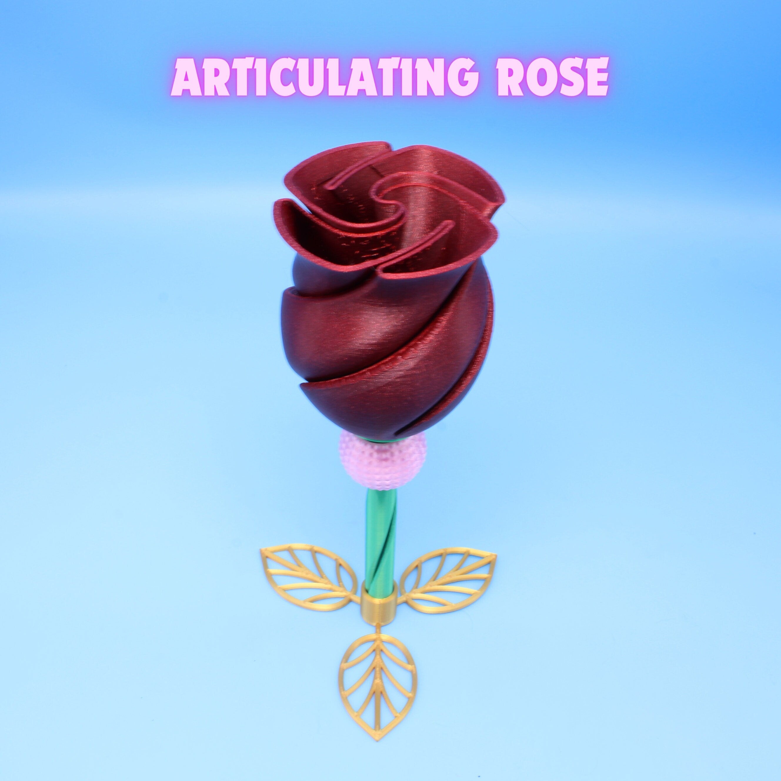 Articulated Rose 3D Printed
