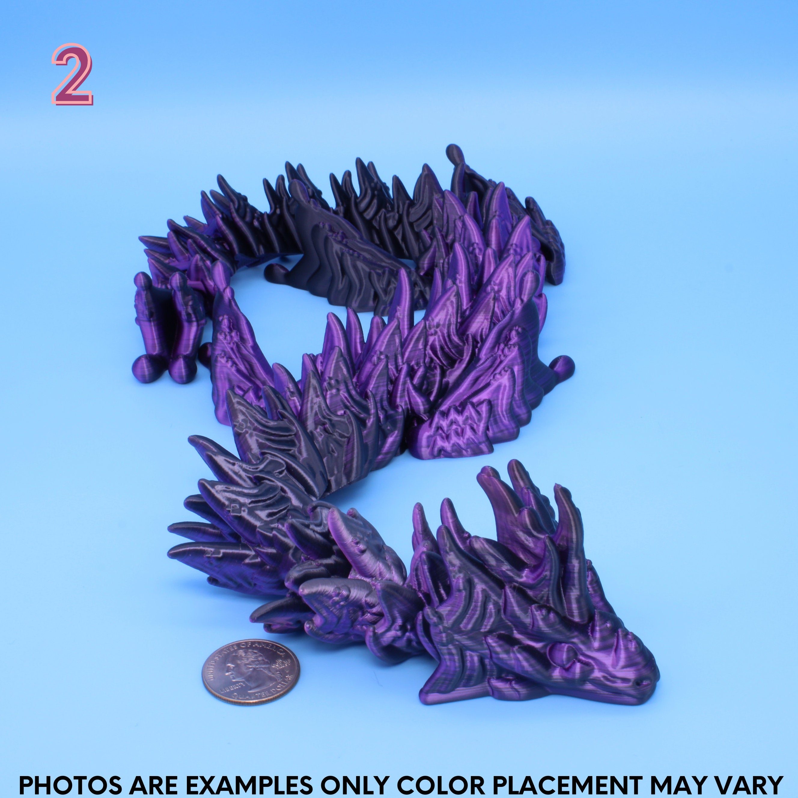 Aquarius Dragon 3D Printed - Authorized Seller of Dragons Den