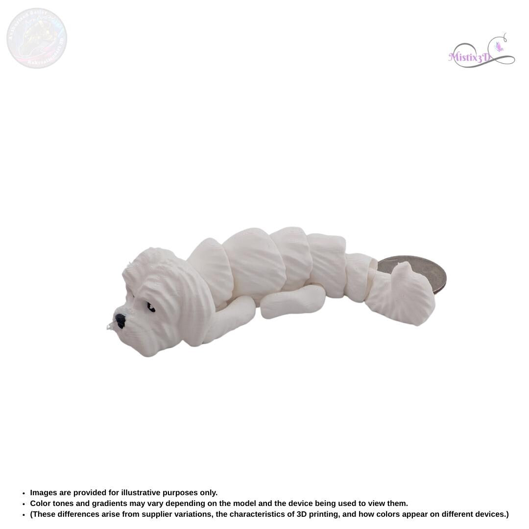 Elegance in Miniature: The New Maltese Arrives at Mistix3D! 🐶✨