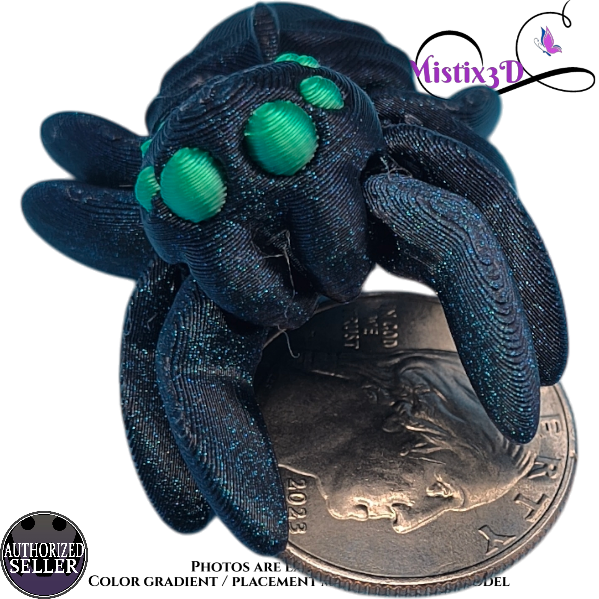 Tiny Spider v1. 3D printed Authorized Seller