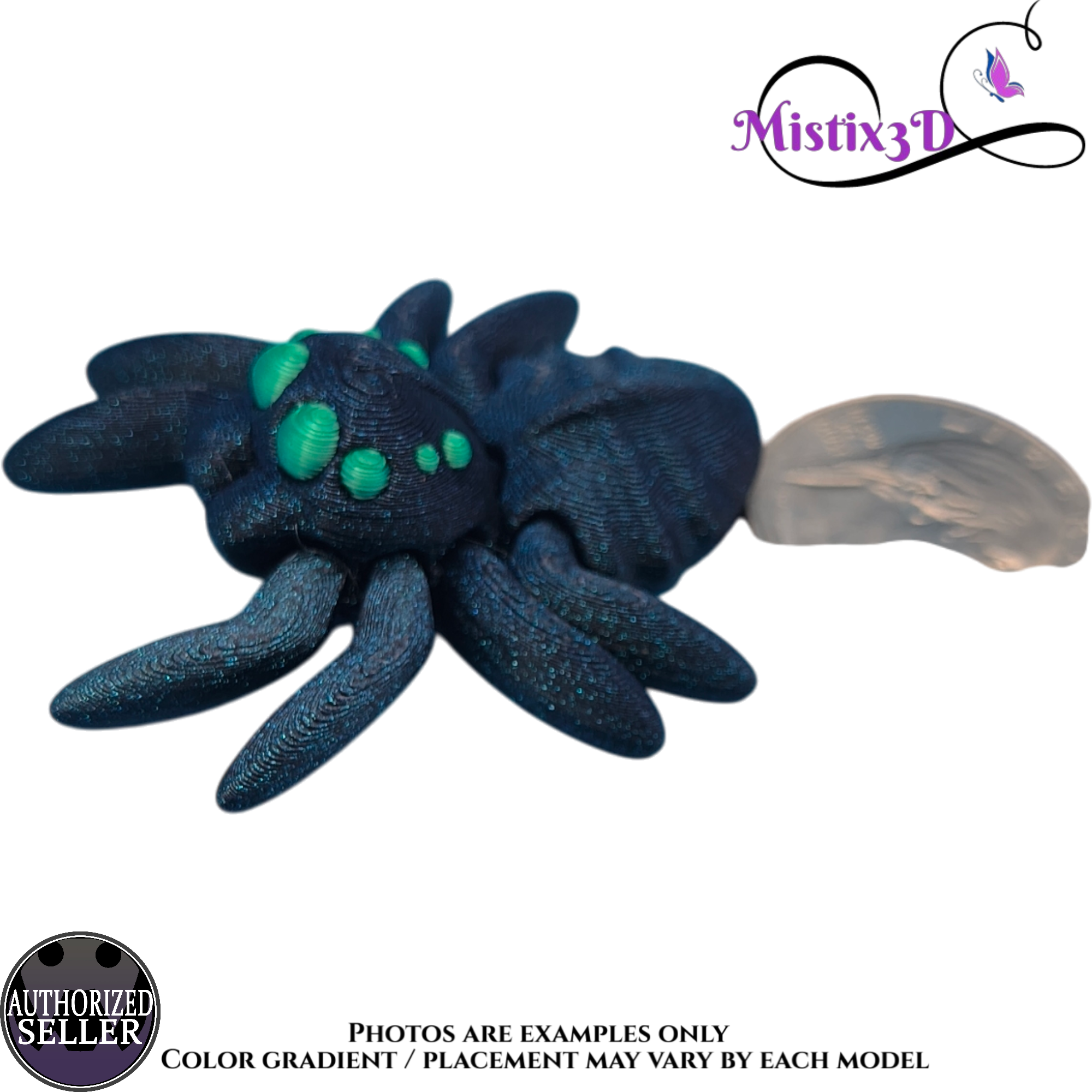 Tiny Spider v1. 3D printed Authorized Seller