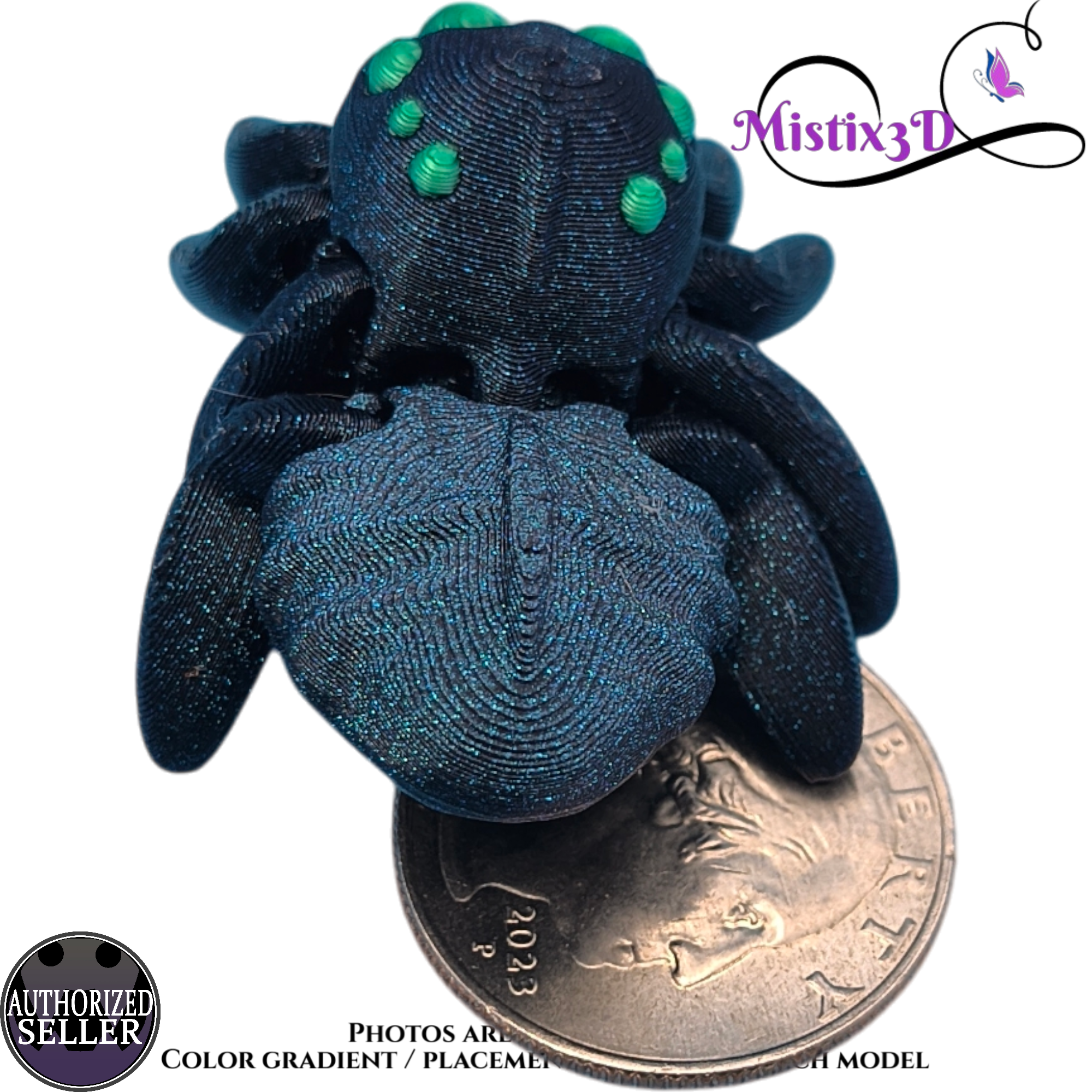 Tiny Spider v1. 3D printed Authorized Seller