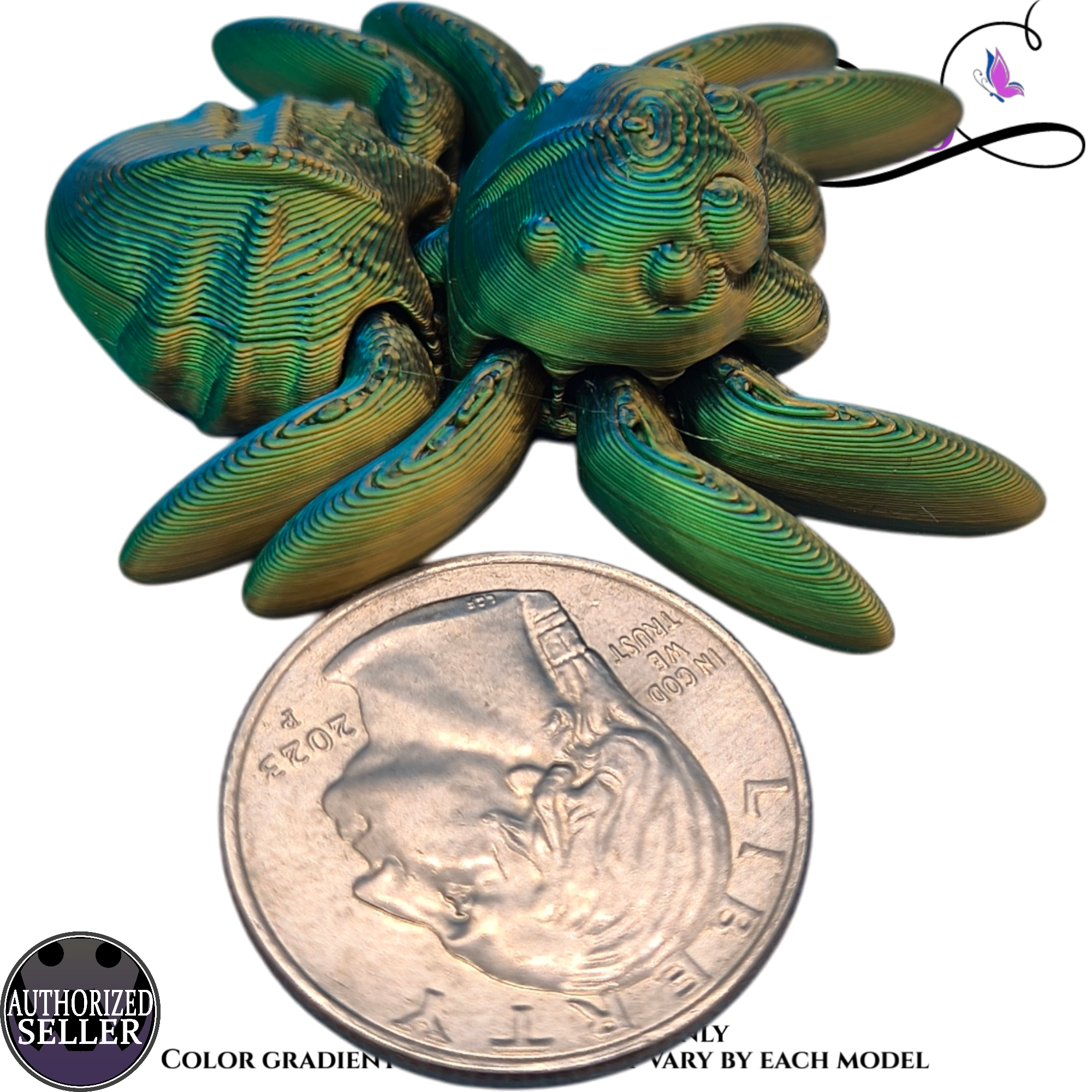 Tiny Spider 3D printed Authorized Seller