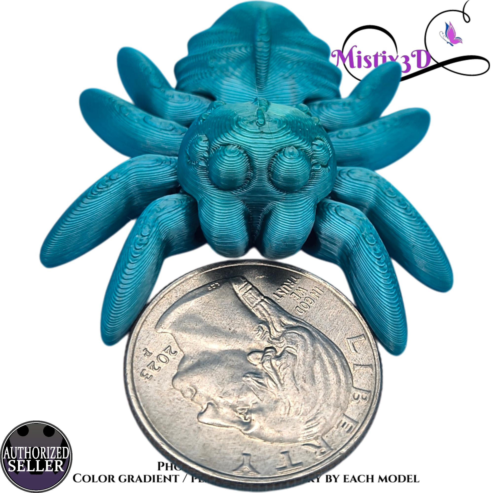 Tiny Spider 3D printed Authorized Seller