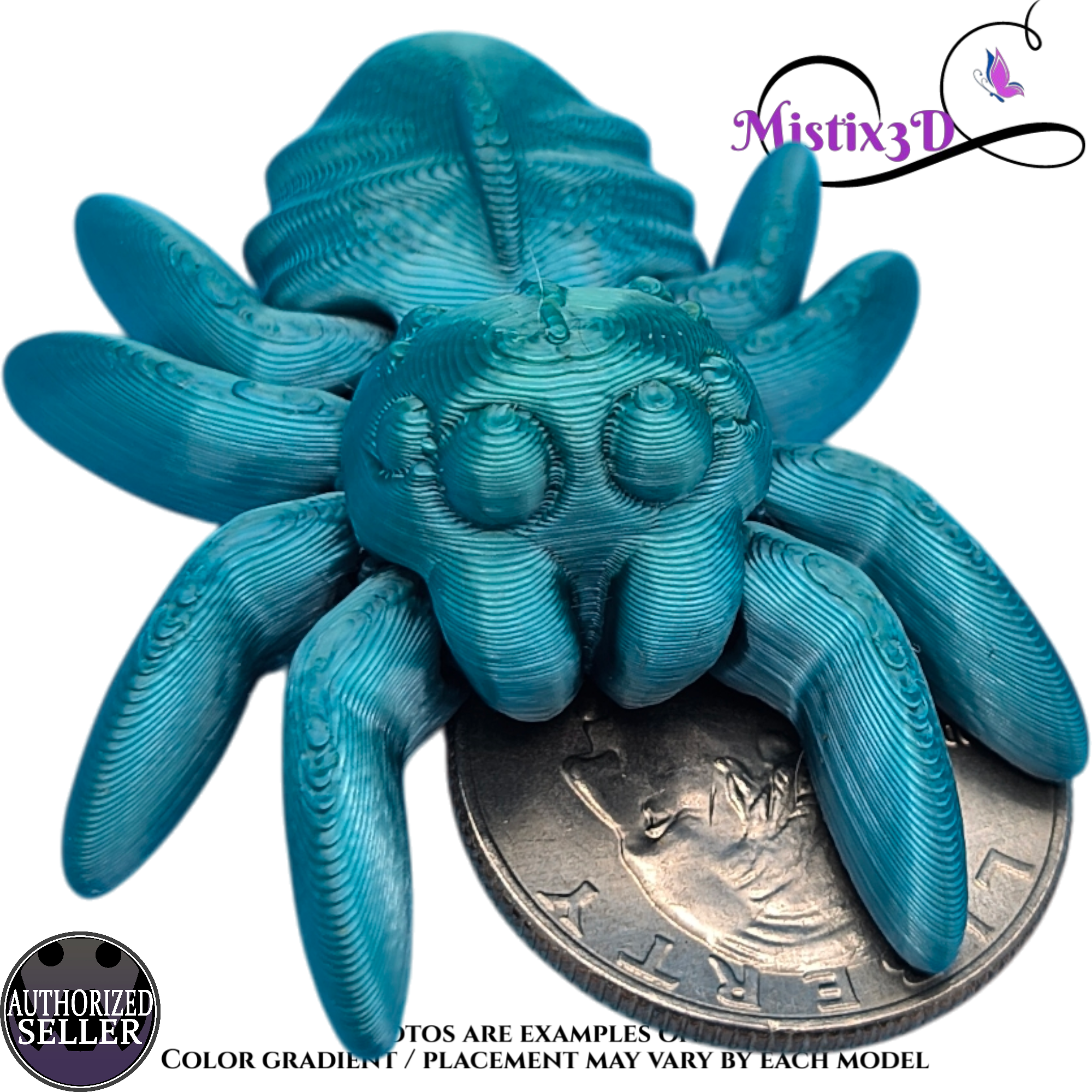 Tiny Spider 3D printed Authorized Seller