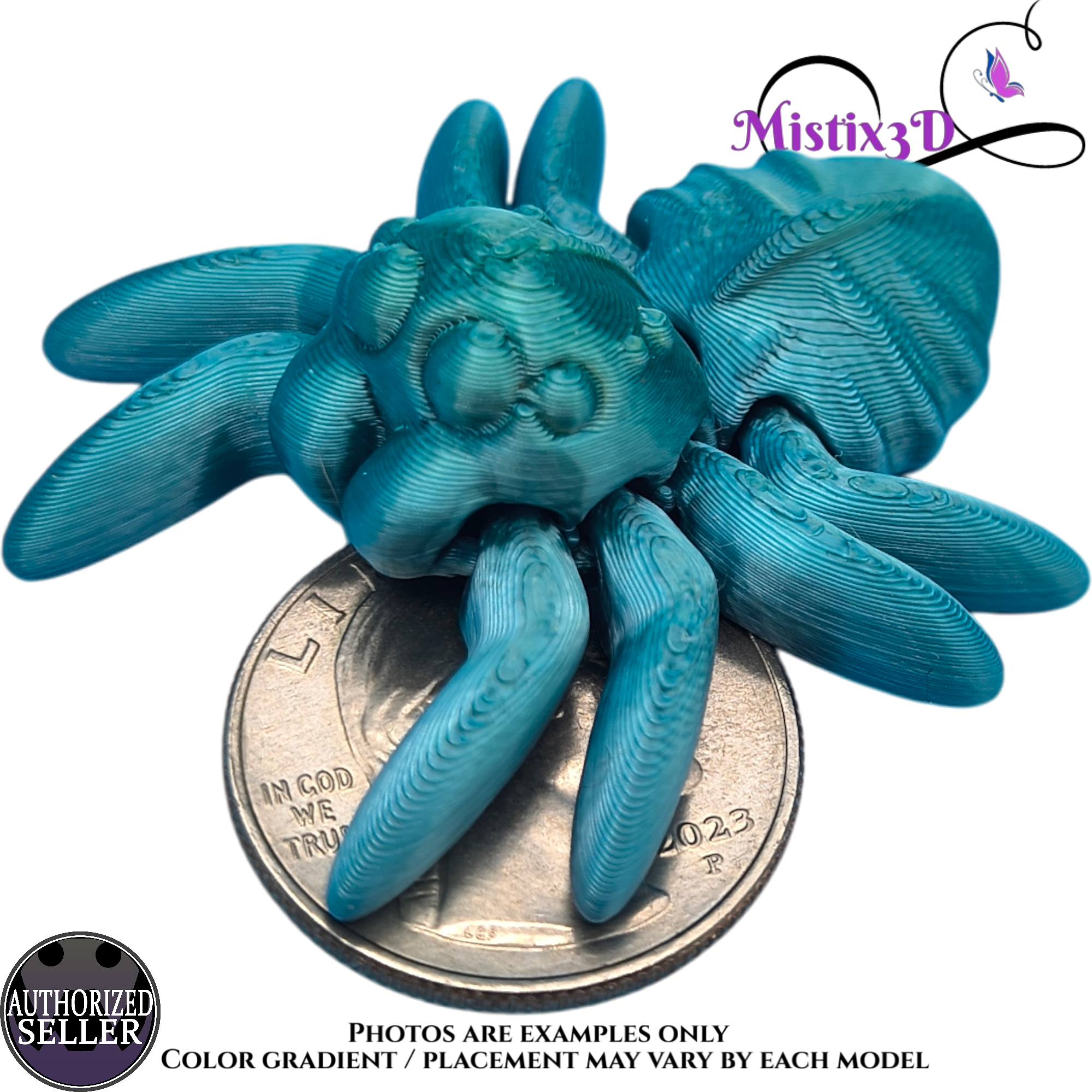 Tiny Spider 3D printed Authorized Seller