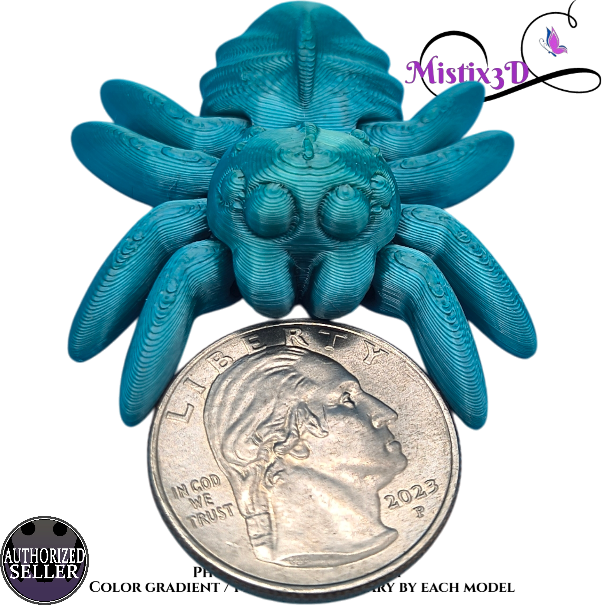 Tiny Spider 3D printed Authorized Seller