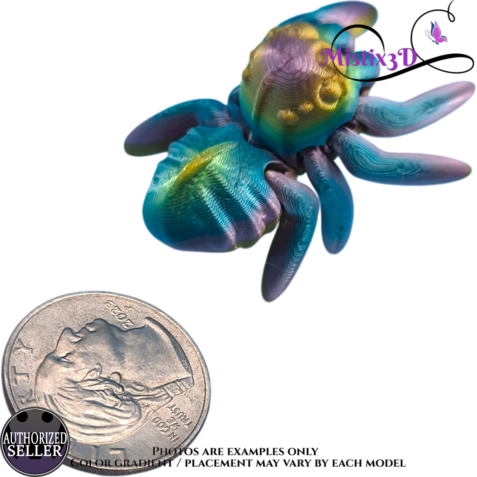 Tiny Spider v3 3D printed Authorized Seller