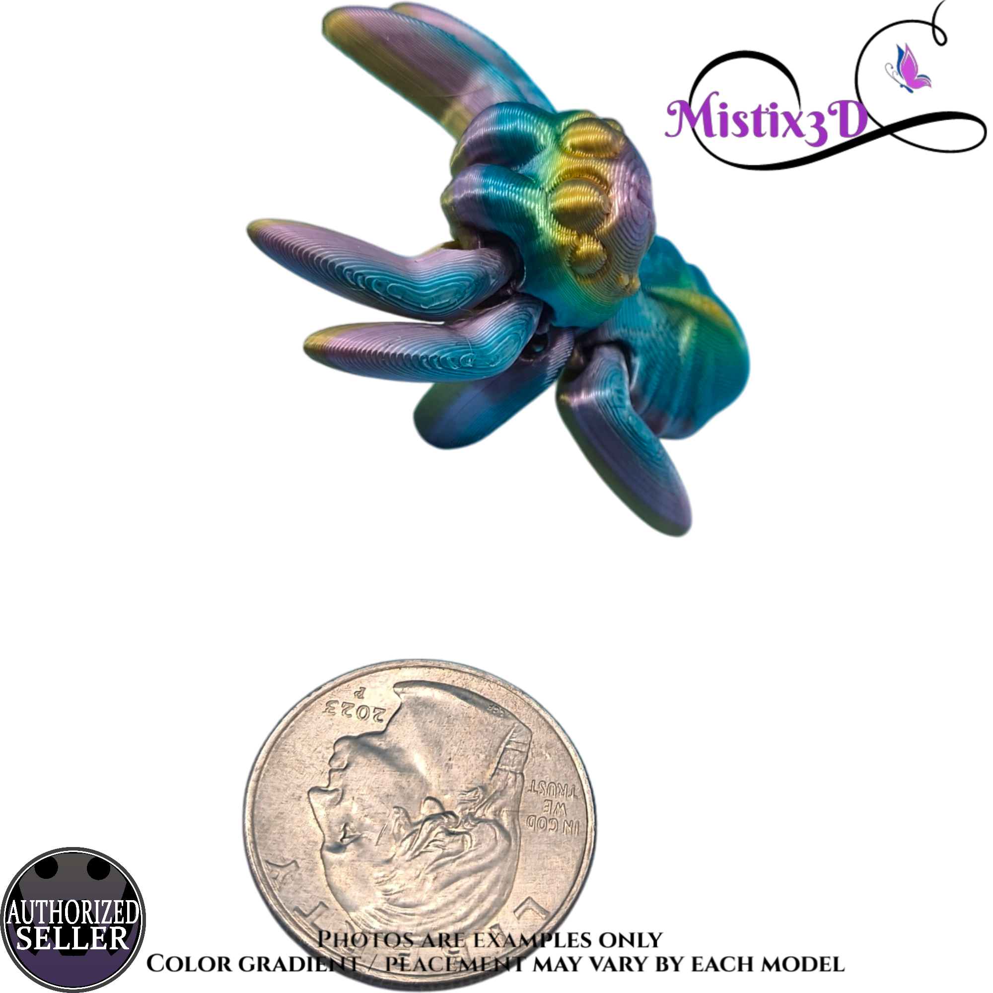 Tiny Spider v3 3D printed Authorized Seller