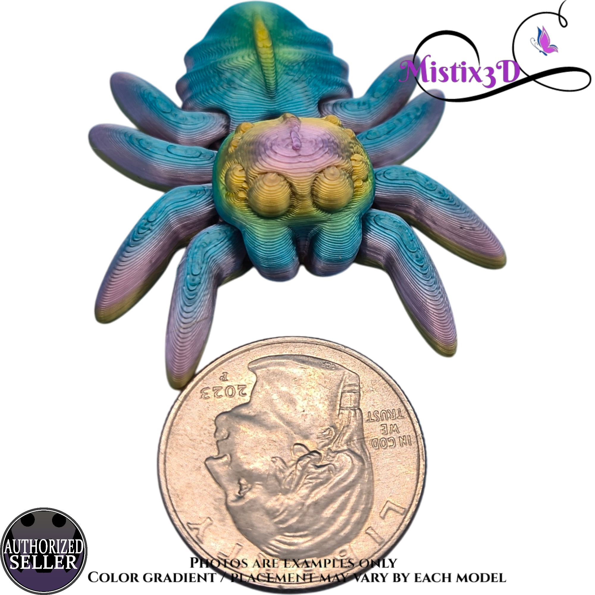 Tiny Spider v3 3D printed Authorized Seller