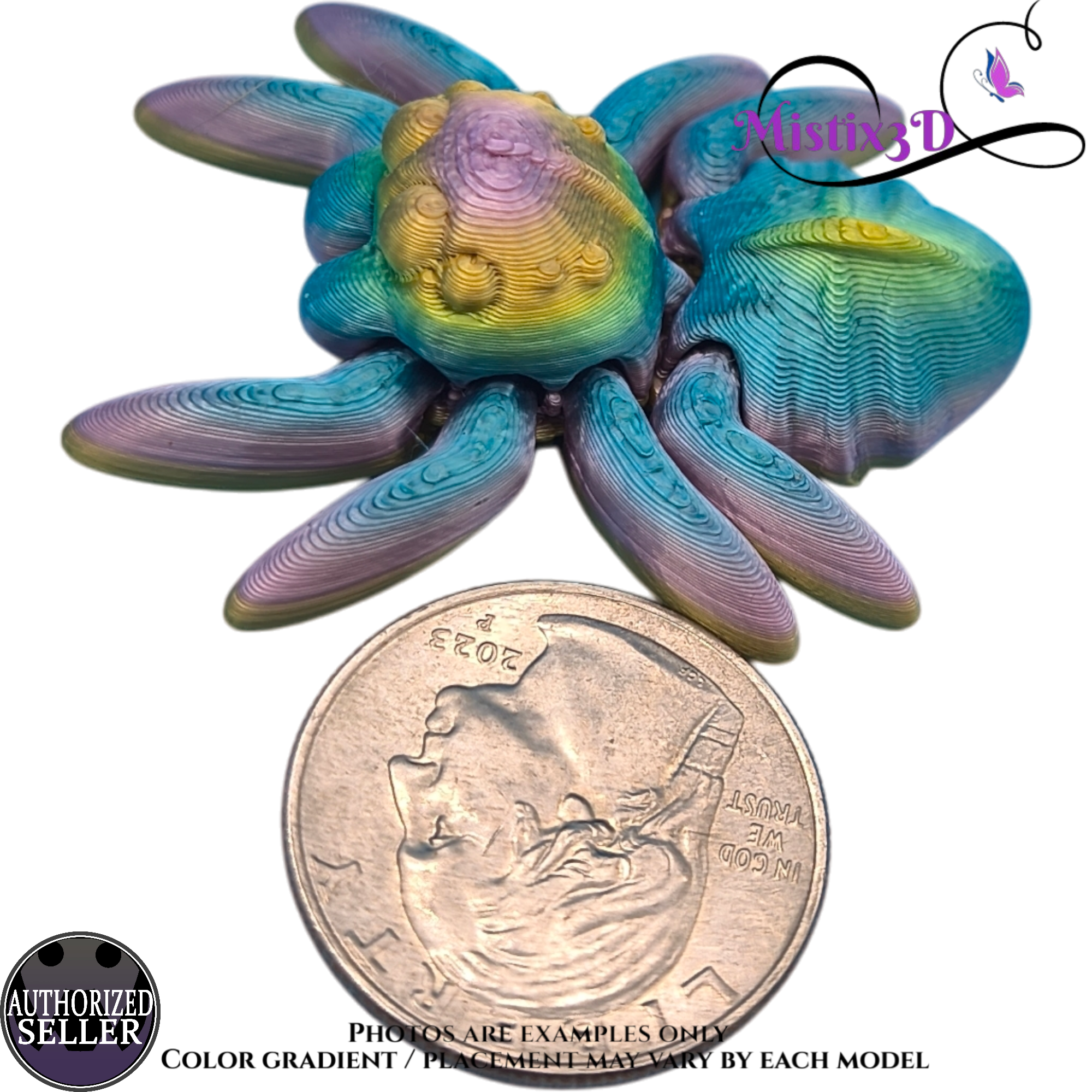 Tiny Spider v3 3D printed Authorized Seller