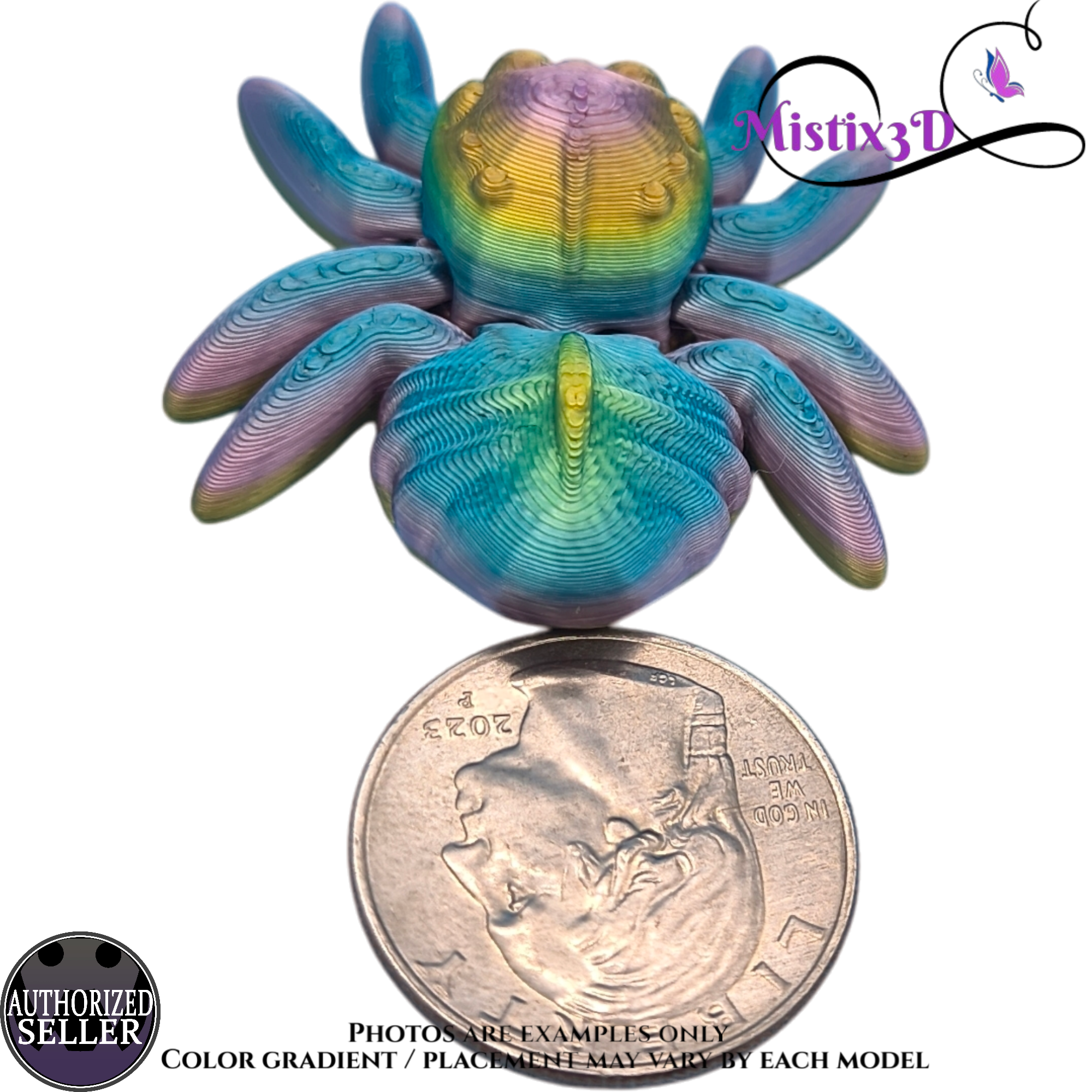 Tiny Spider v3 3D printed Authorized Seller