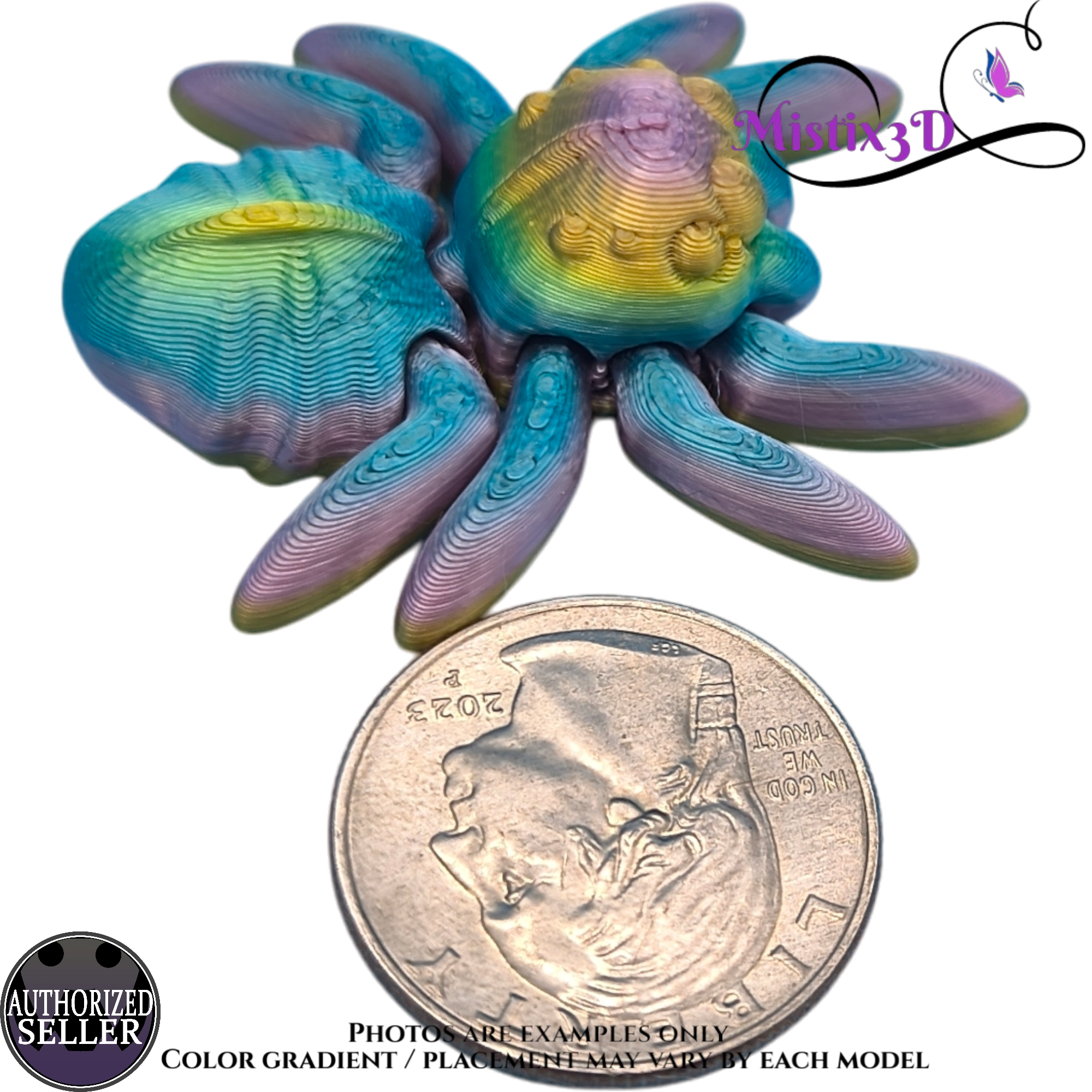 Tiny Spider v3 3D printed Authorized Seller