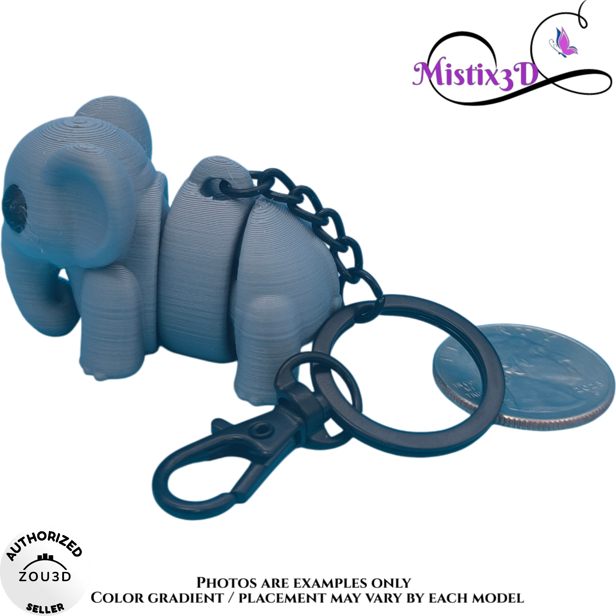 Elephant Keychain | Authorized Seller