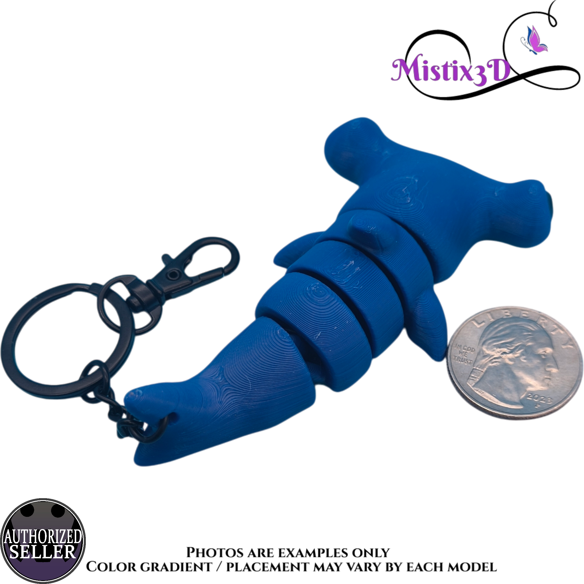 Hammerhead Shark Blue Keychain | Authorized Seller