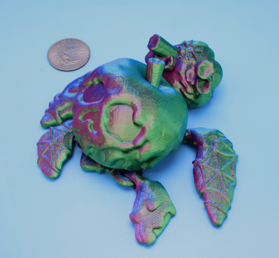 Miniature Turtle, multiple styles - 3D printed