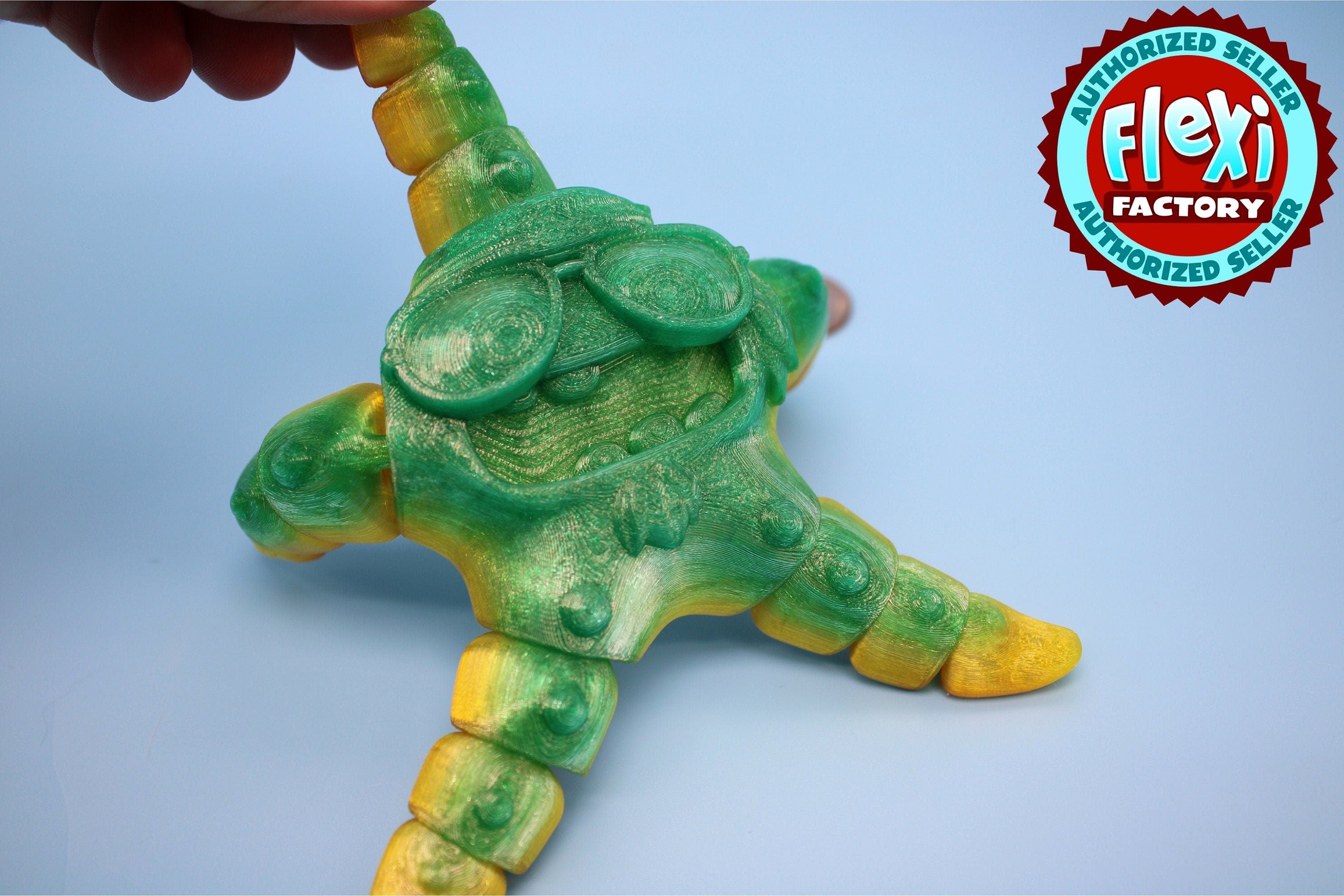 Flexible Rainbow Rock Starfish | Cute Flexi Toy | Articulating Starfish | 3D printed Unique Fidget | Desk Buddy | 13 in.