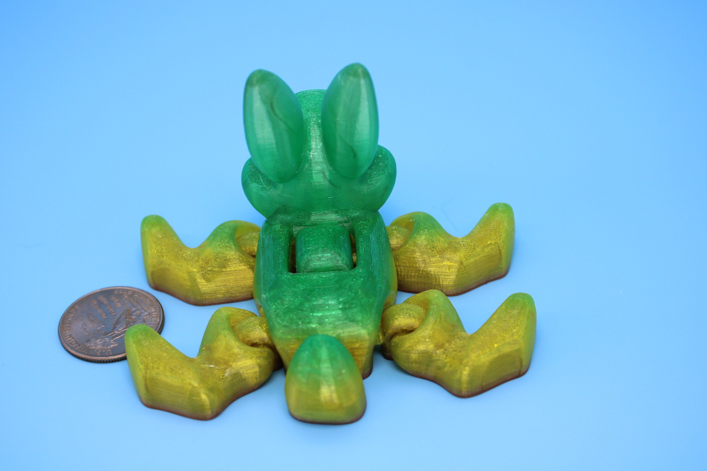Miniature Bunny Rabbit | Flexible | 3D Printed Cute Bunny | Friendly Rabbit | Sensory Toy | Fidget Toy. (TPU)