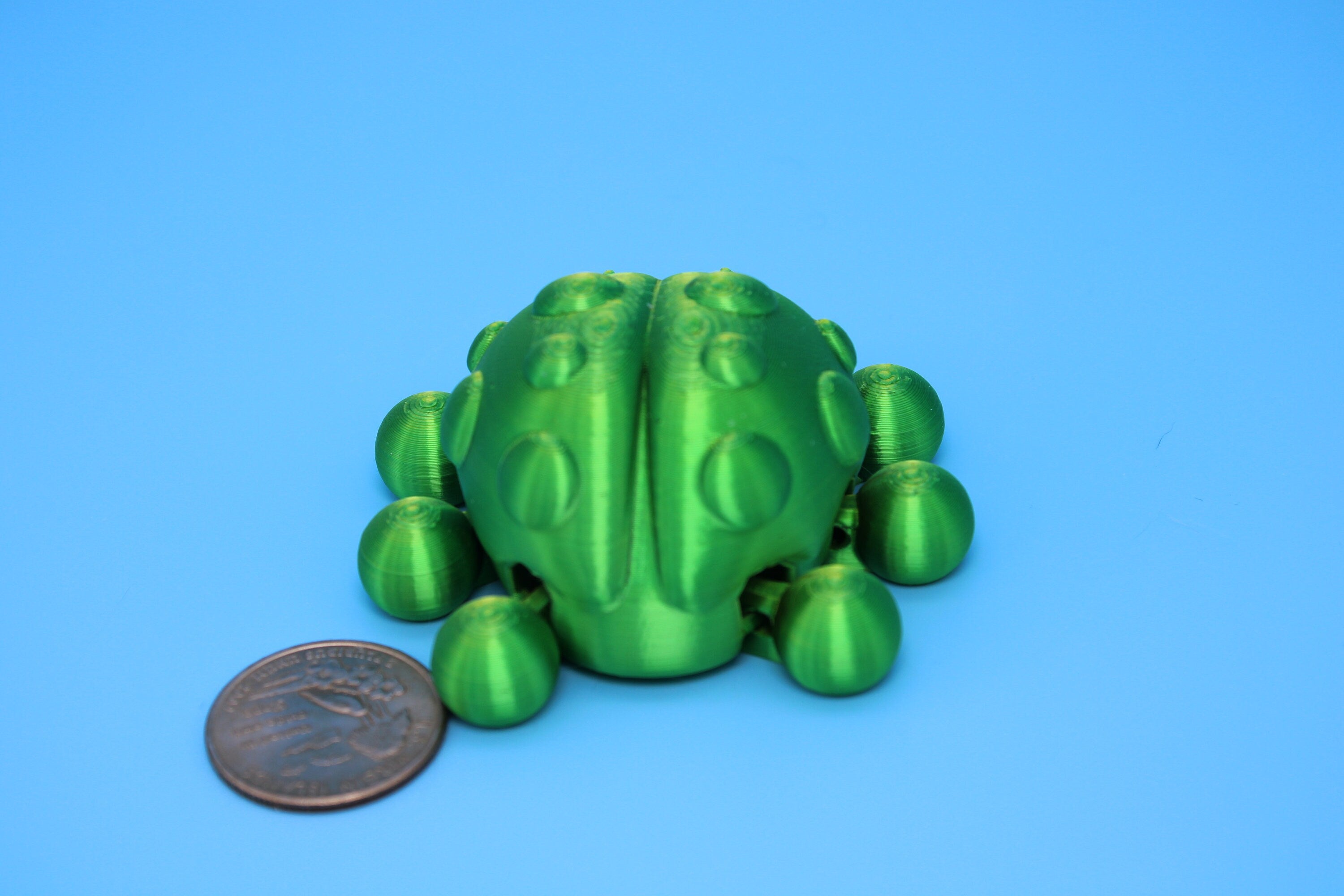 Ladybug- Green | 3D Printed | Cute Ladybug | 3 inches | Fidget Toy.